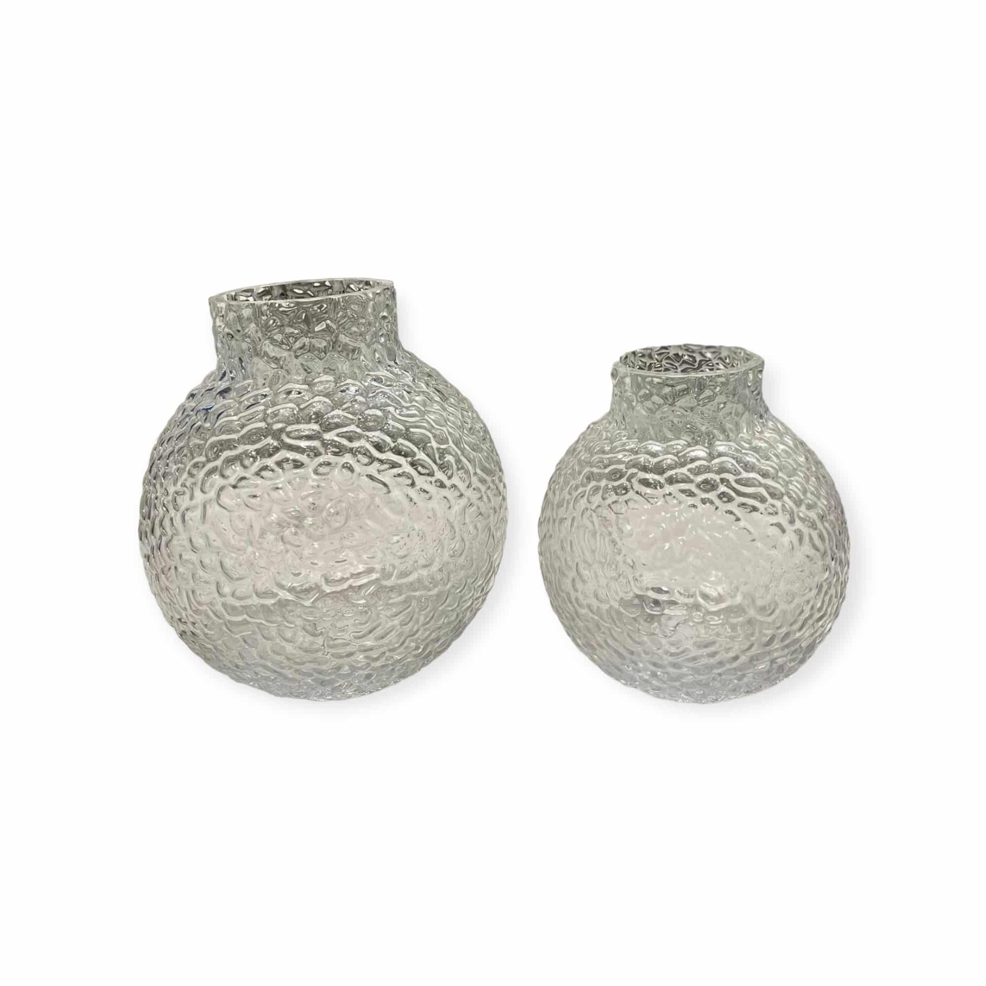 כד זכוכית עגול ריקועים פיה ישרה דגם איקו