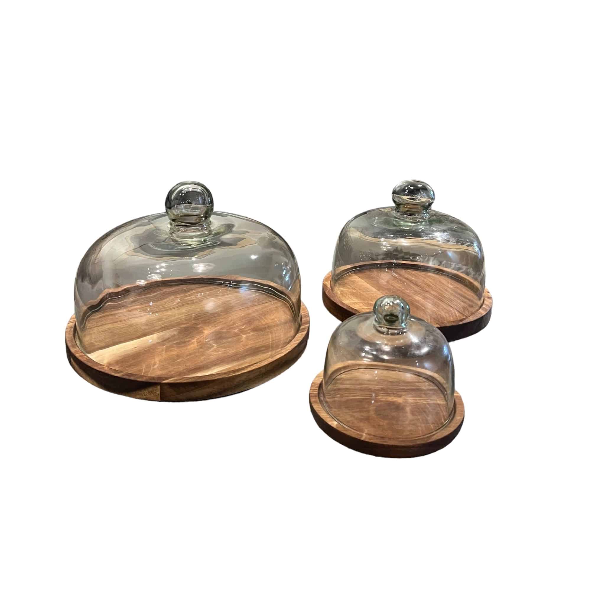 כלי לעוגה עץ פעמון זכוכית דגם אליס כלי לעוגה עץ פעמון זכוכית דגם אליס