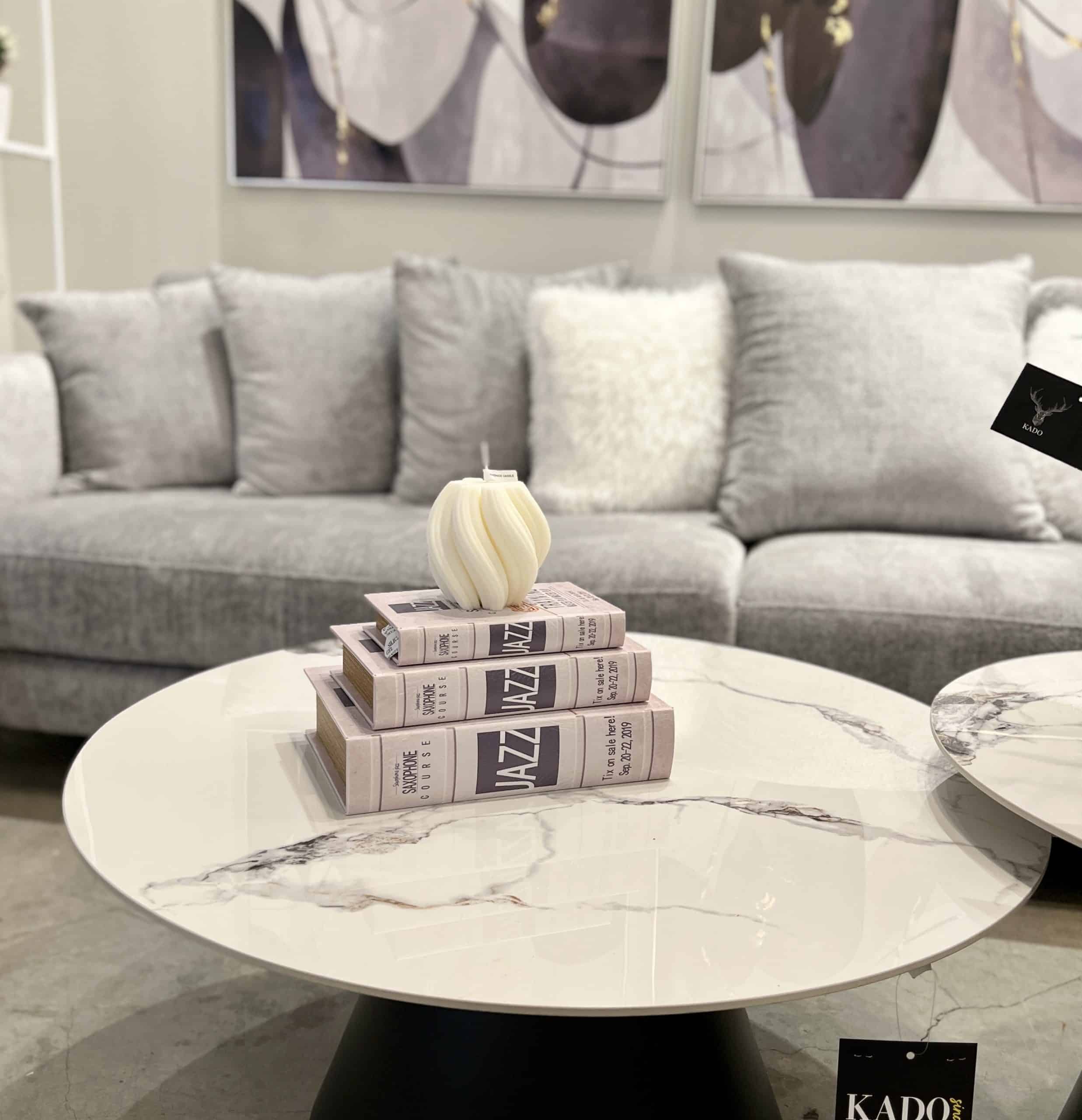 נר מלופף עגול שמנת דגם איקו נר מלופף עגול שמנת דגם איקו