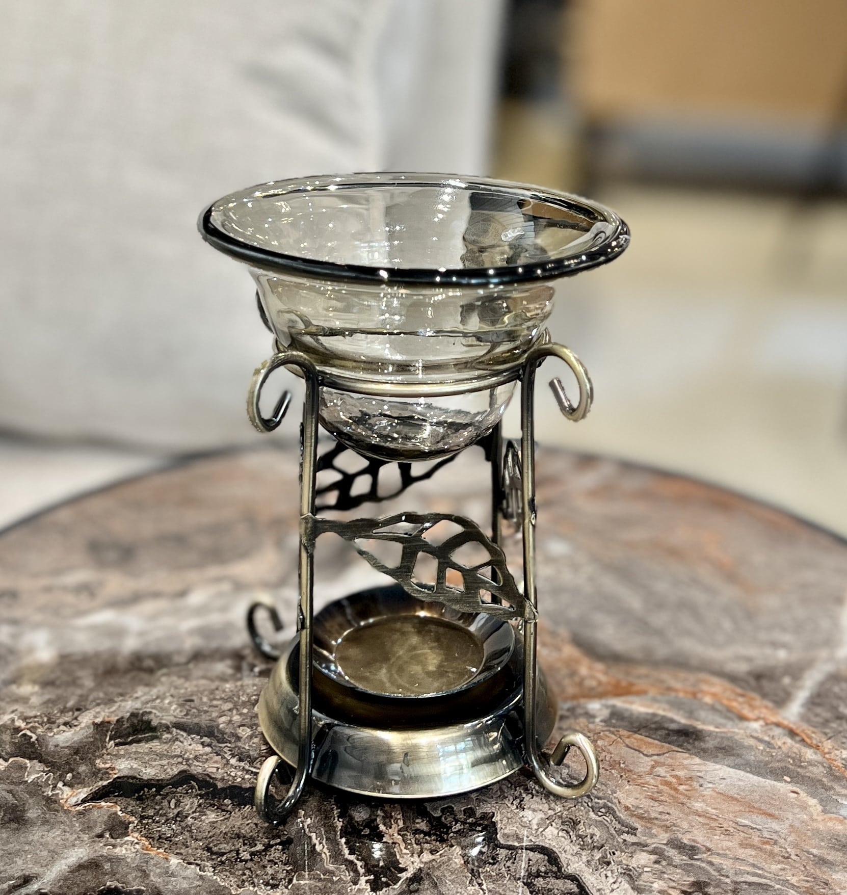 מבער זהב וזכוכית דגם אליס מבער זהב וזכוכית דגם אליס