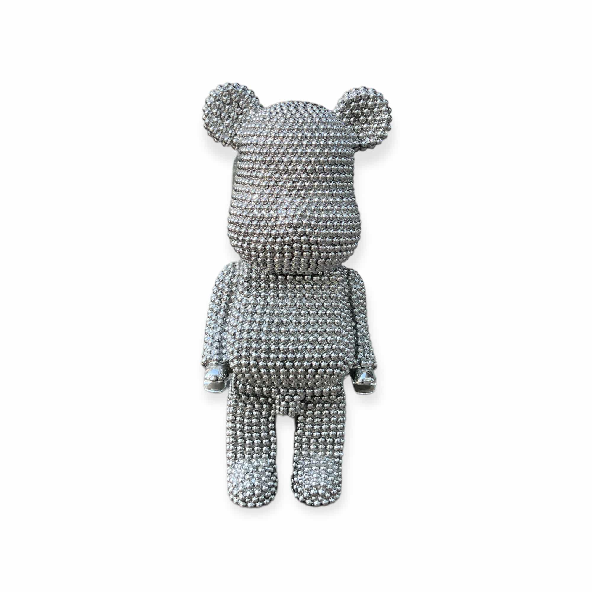 פסל דובי מעוצב פנינים כסף דגם איקו פסל דובי מעוצב פנינים כסף דגם איקו