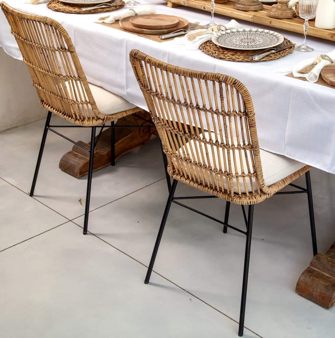 כיסא פינת אוכל בוהו שיק דגם קאי כיסא פינת אוכל בוהו שיק דגם קאי