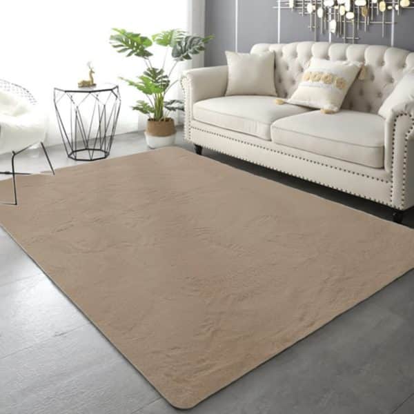 שטיח פרווה מוקה דגם אסף