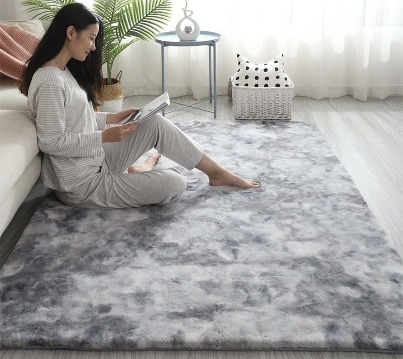 שטיח מולטי אפור דגם אסיף