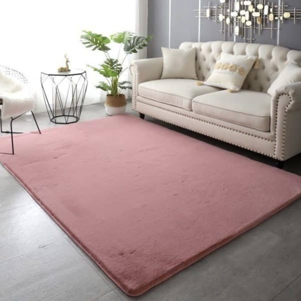 שטיח פרווה ורוד דגם אסף