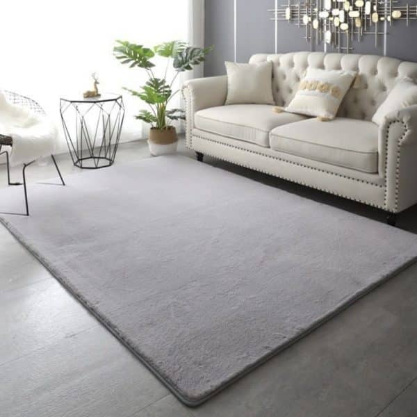 שטיח פרווה אפור דגם אסף