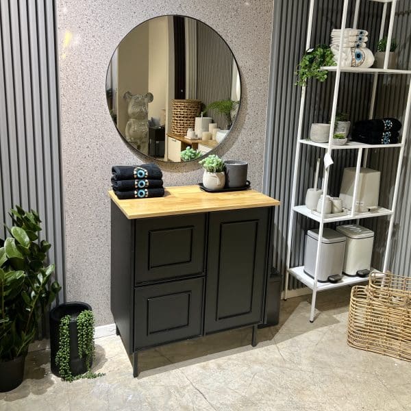 ארונית אמבטיה דגם מיקונוס שחור