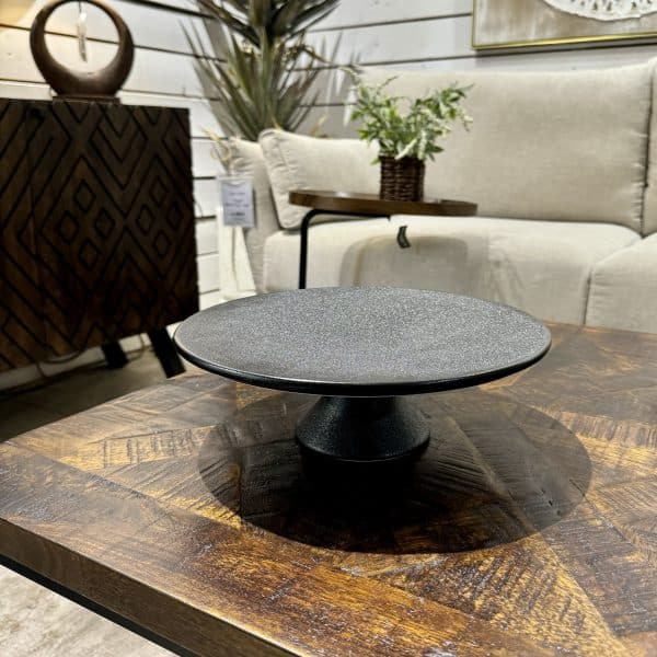 מגש שחור עם רגל דגם אליס