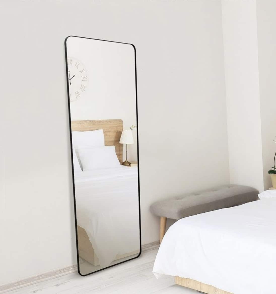 מראה מלבן דקה שחור דגם שחם מראה מלבן דקה שחור דגם שחם