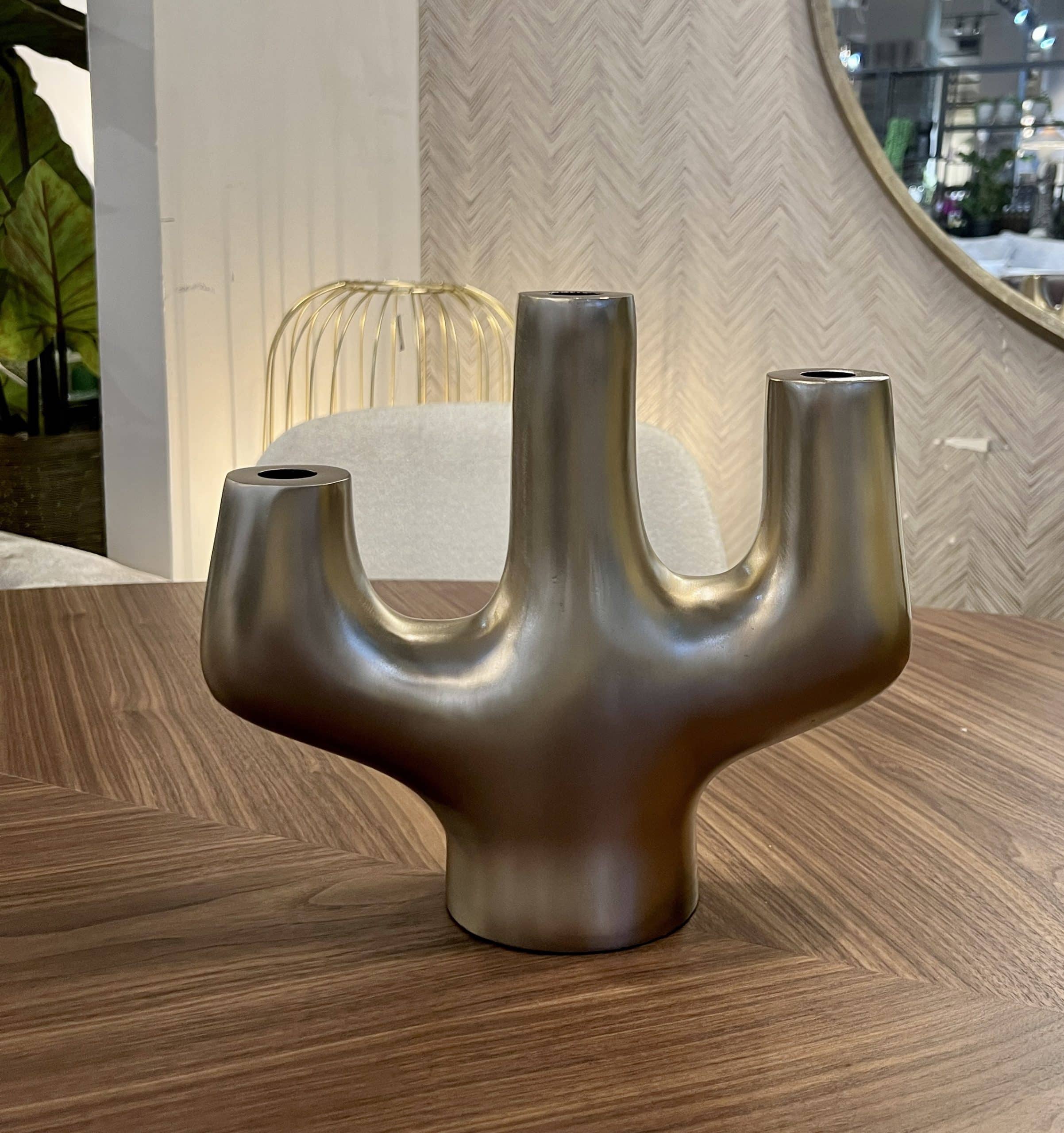 פמוט טוויסט 3 קנים גולד פמוט טוויסט 3 קנים גולד