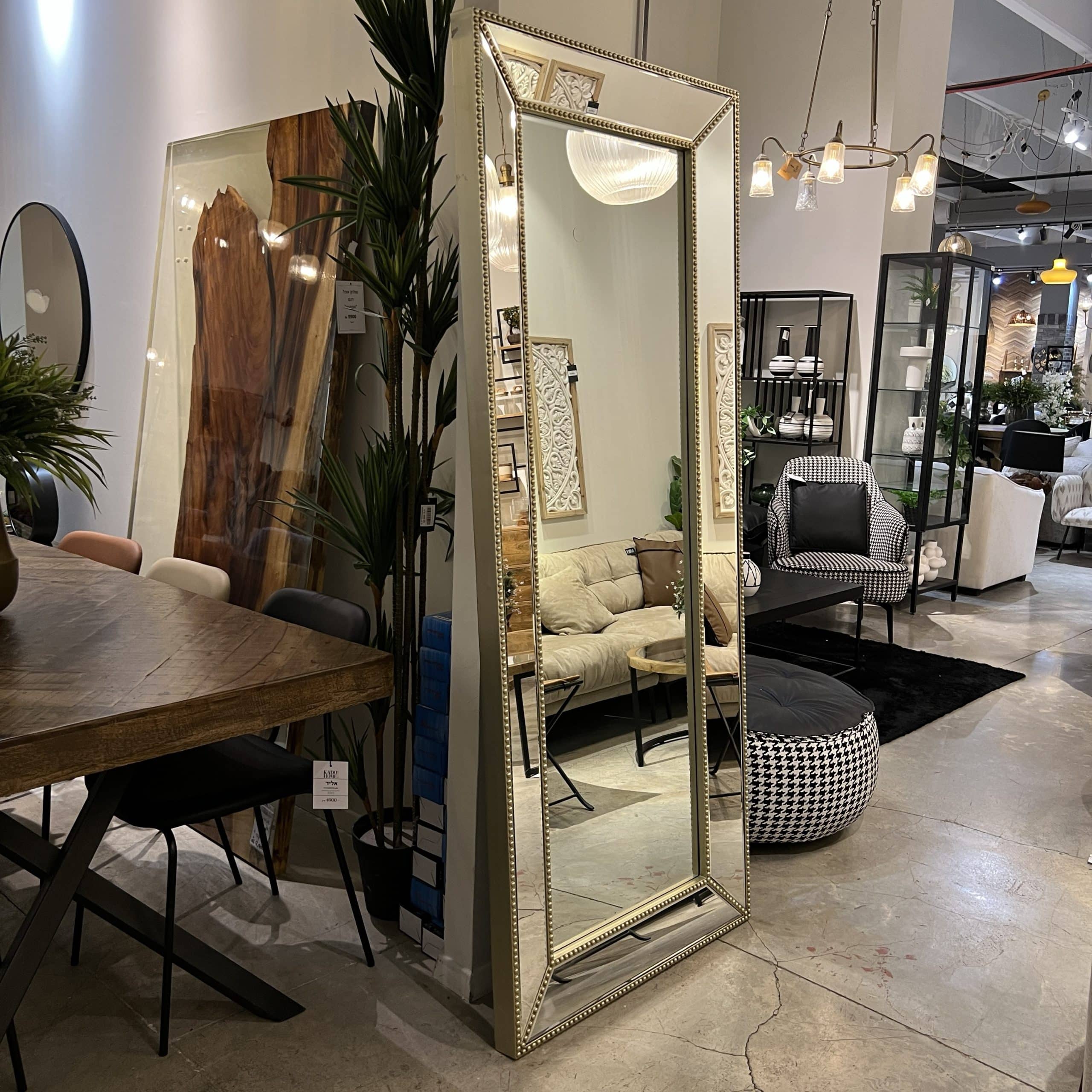 מראה גדולה ויוקרתית מסגרת פאזות עיטור זהב 80/198 דגם איקו מראה גדולה ויוקרתית מסגרת פאזות עיטור זהב 80/198 דגם איקו