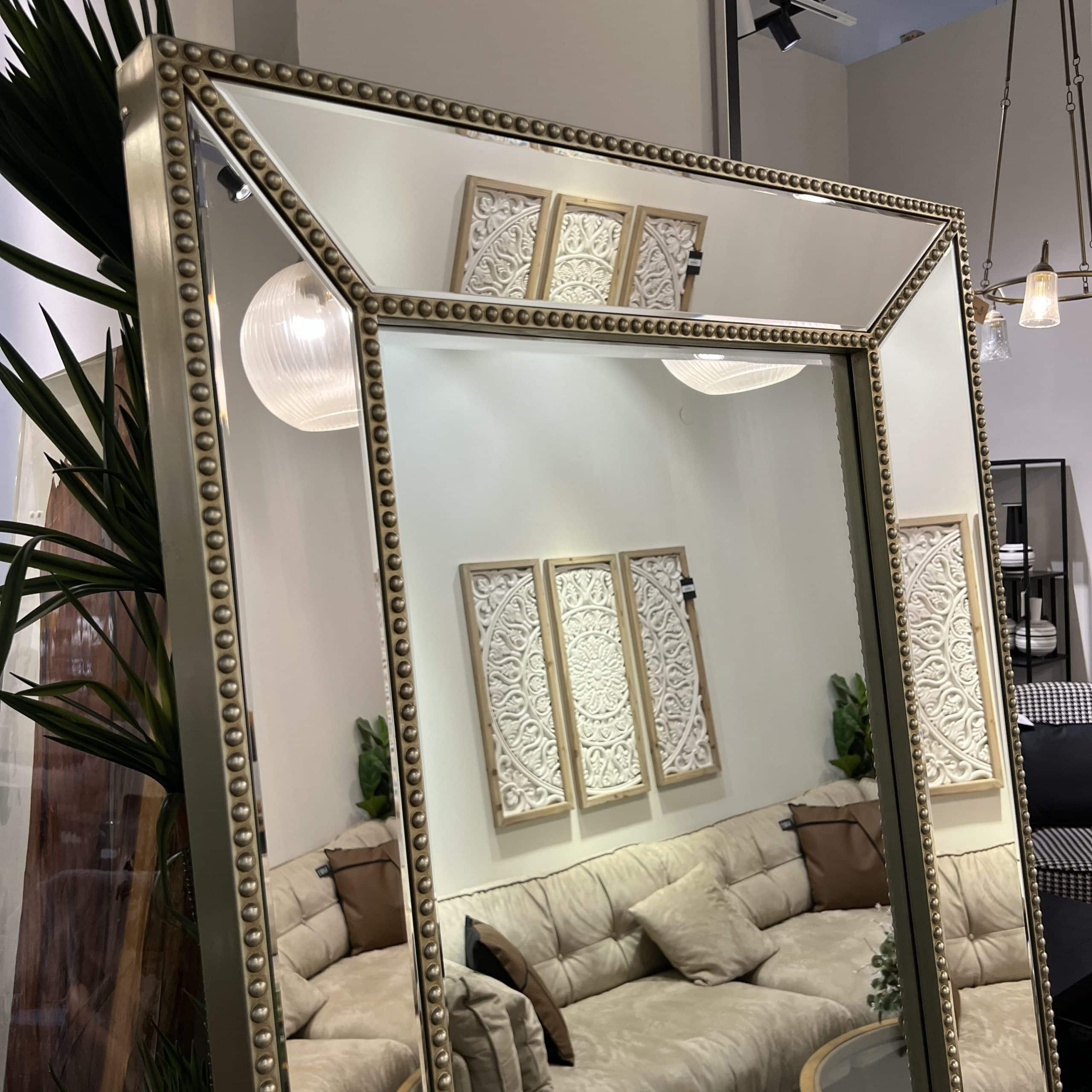 מראה גדולה ויוקרתית מסגרת פאזות עיטור זהב 80/198 דגם איקו מראה גדולה ויוקרתית מסגרת פאזות עיטור זהב 80/198 דגם איקו