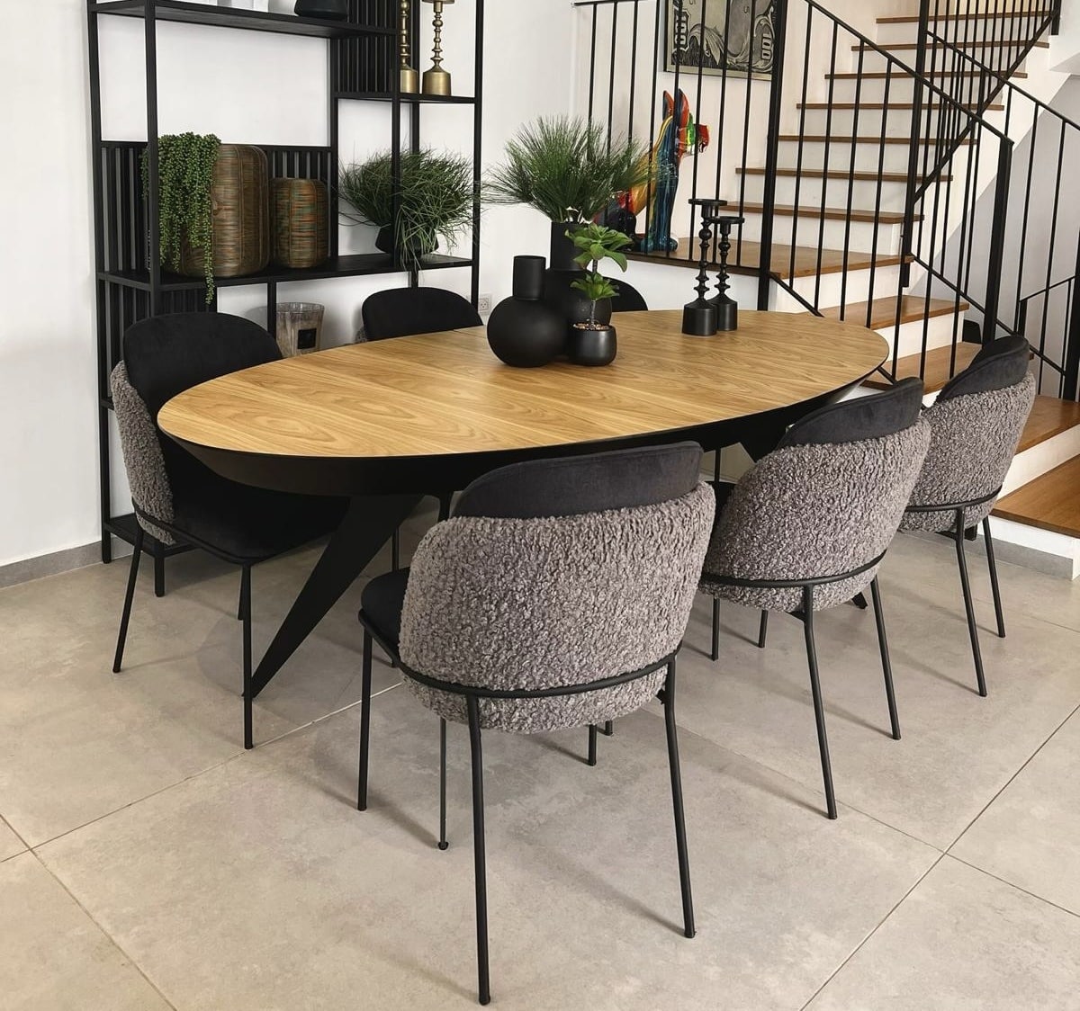 שולחן פינת אוכל דגם אליפס שולחן פינת אוכל דגם אליפס