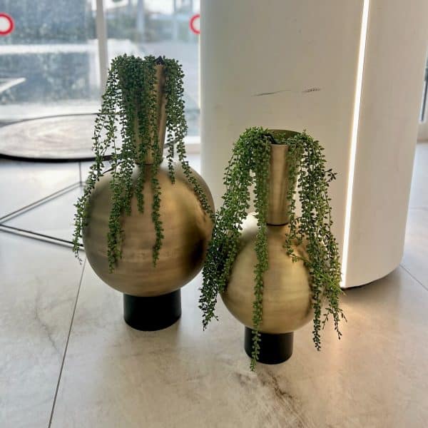 כד מתכת קונוס זהב דגם ראבי