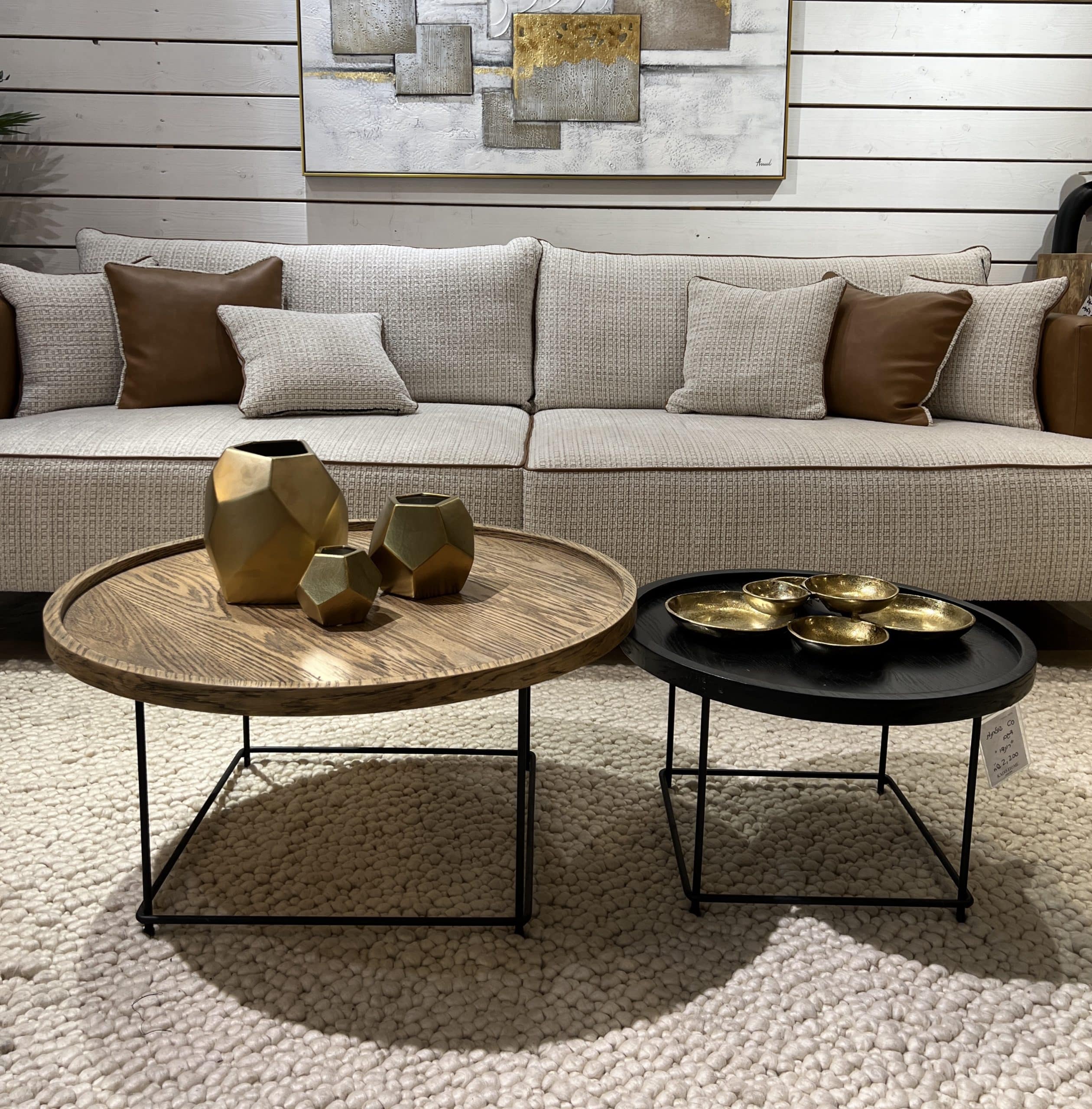 סט שולחנות סלון דגם רונדו סט שולחנות סלון דגם רונדו