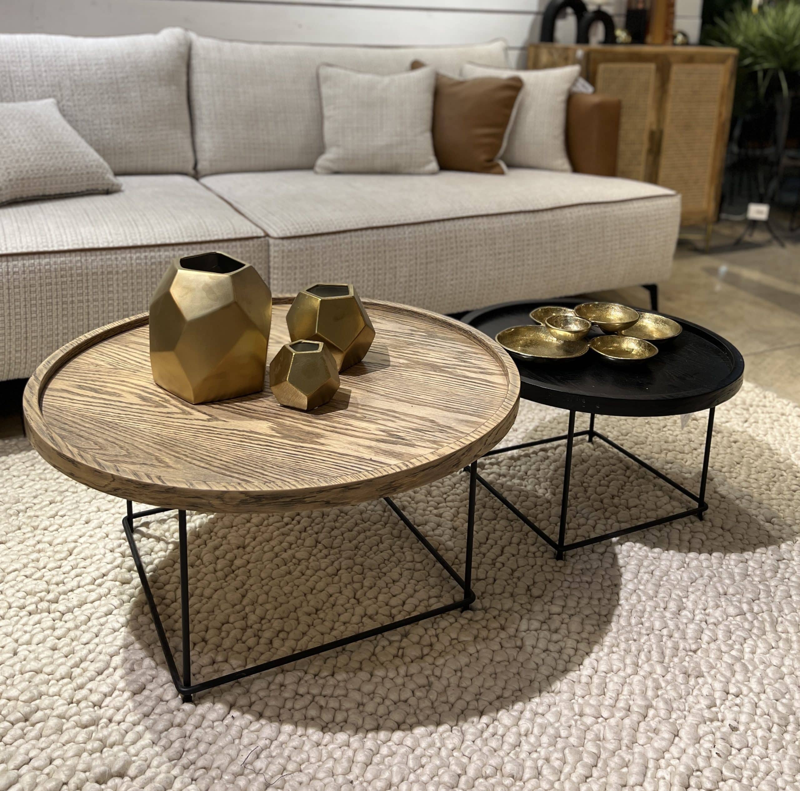 סט שולחנות סלון דגם רונדו סט שולחנות סלון דגם רונדו