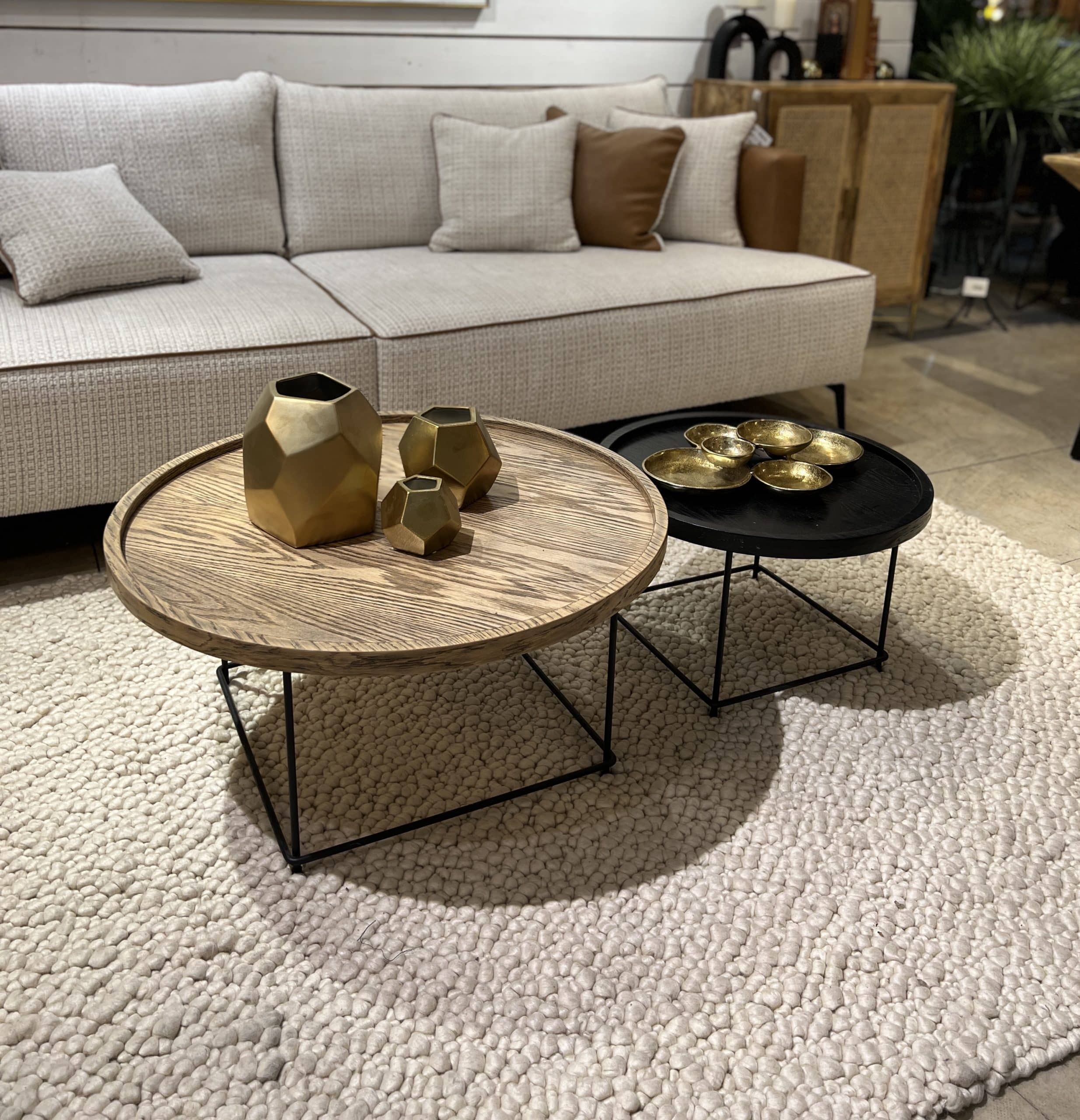 סט שולחנות סלון דגם רונדו סט שולחנות סלון דגם רונדו