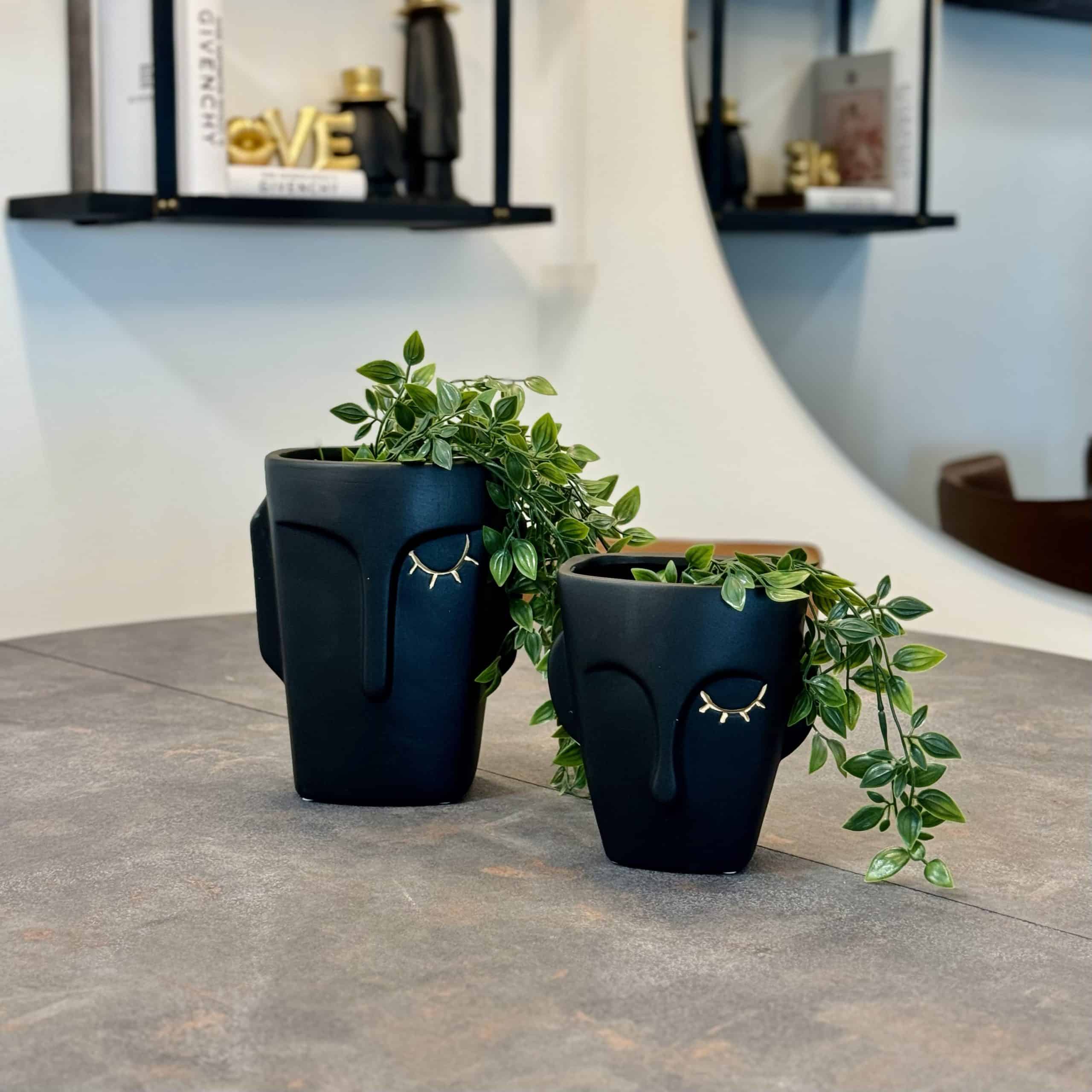 כד פנים קריצה שחור קטן