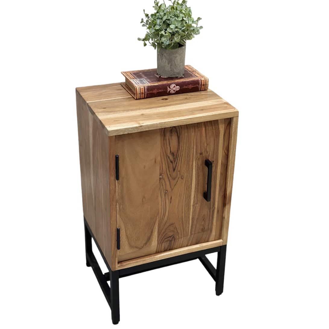 שידת צד עץ שיטה דגם לילה