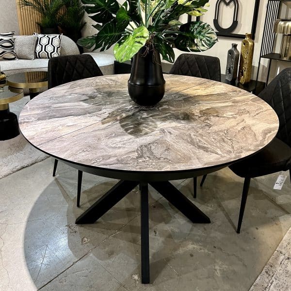 שולחן פינת אוכל עגול דגם שיפוע