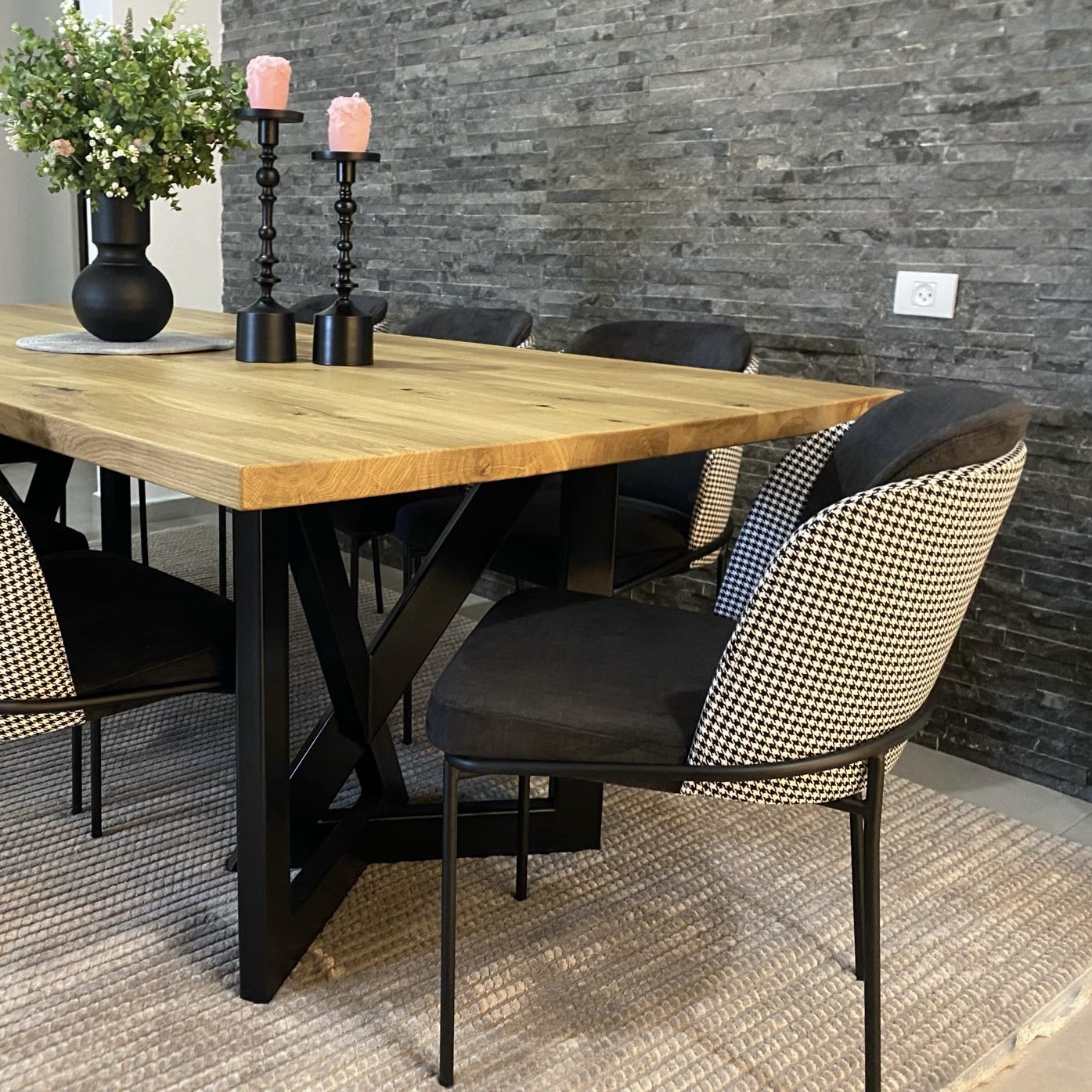 כיסא פינת אוכל מודרני משענת כפולה דגם איתי