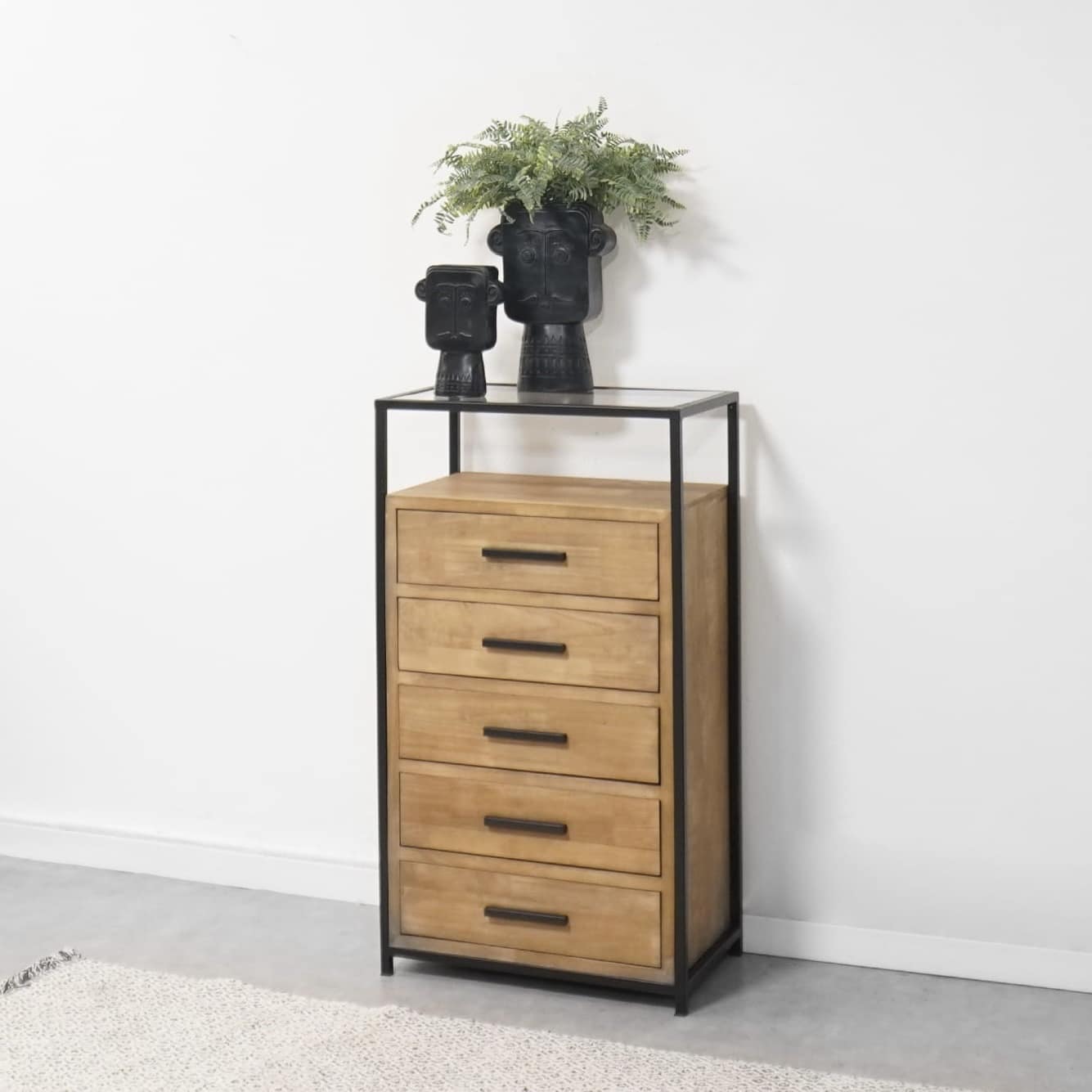 שידת ניו יורק 5 מגירות דגם שחם