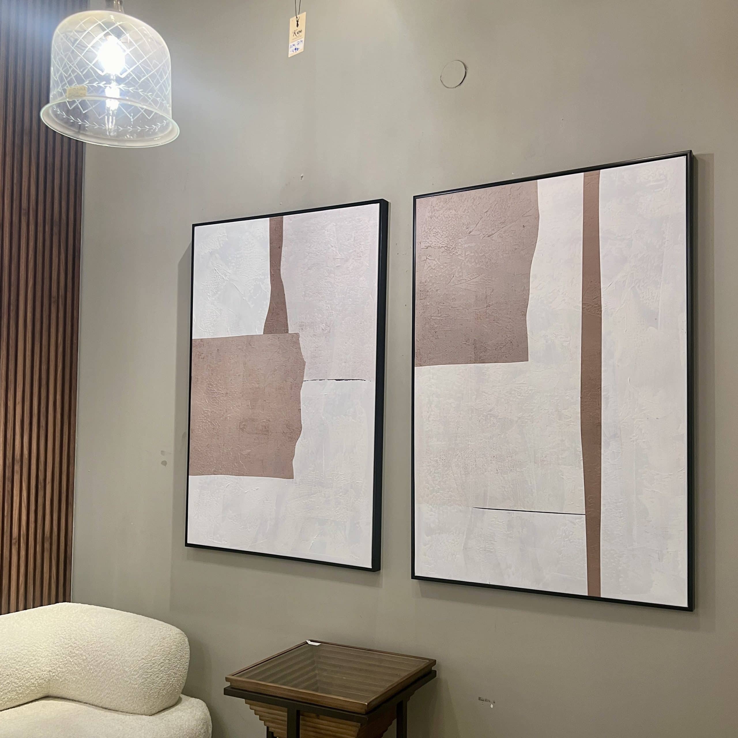 תמונה אבסטרקטית בז עבודת יד בשילוב מסגרת תמונה אבסטרקטית בז עבודת יד בשילוב מסגרת