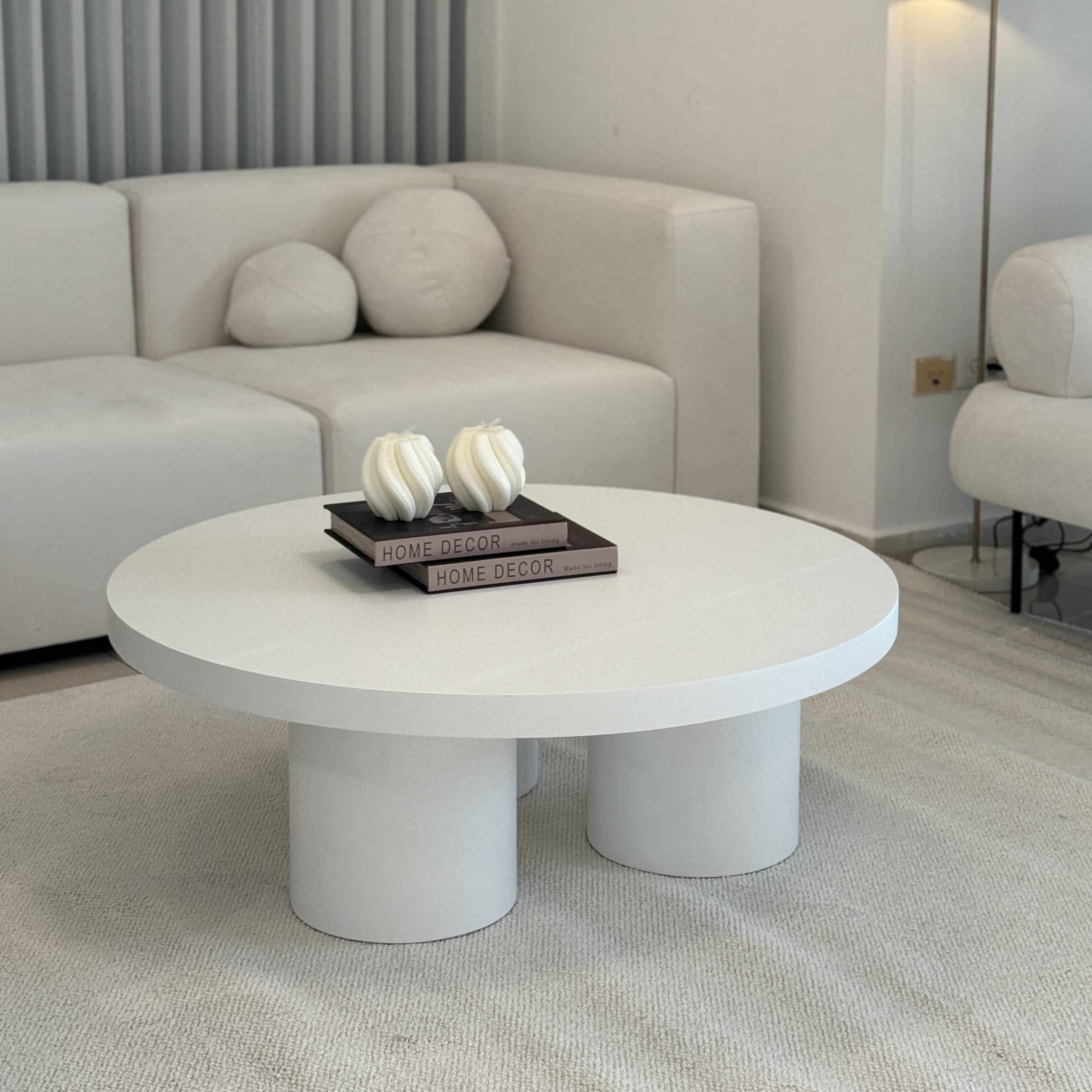 שולחן סלון עגול דגם ליני שולחן סלון עגול דגם ליני