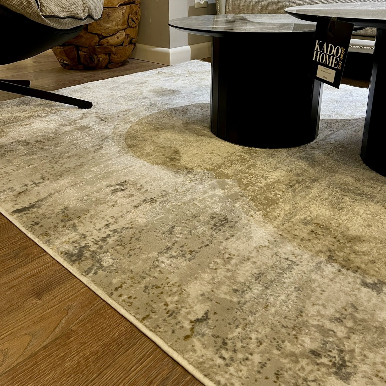 שטיח יוקרה קרם אפור מעונן דגם אודסה