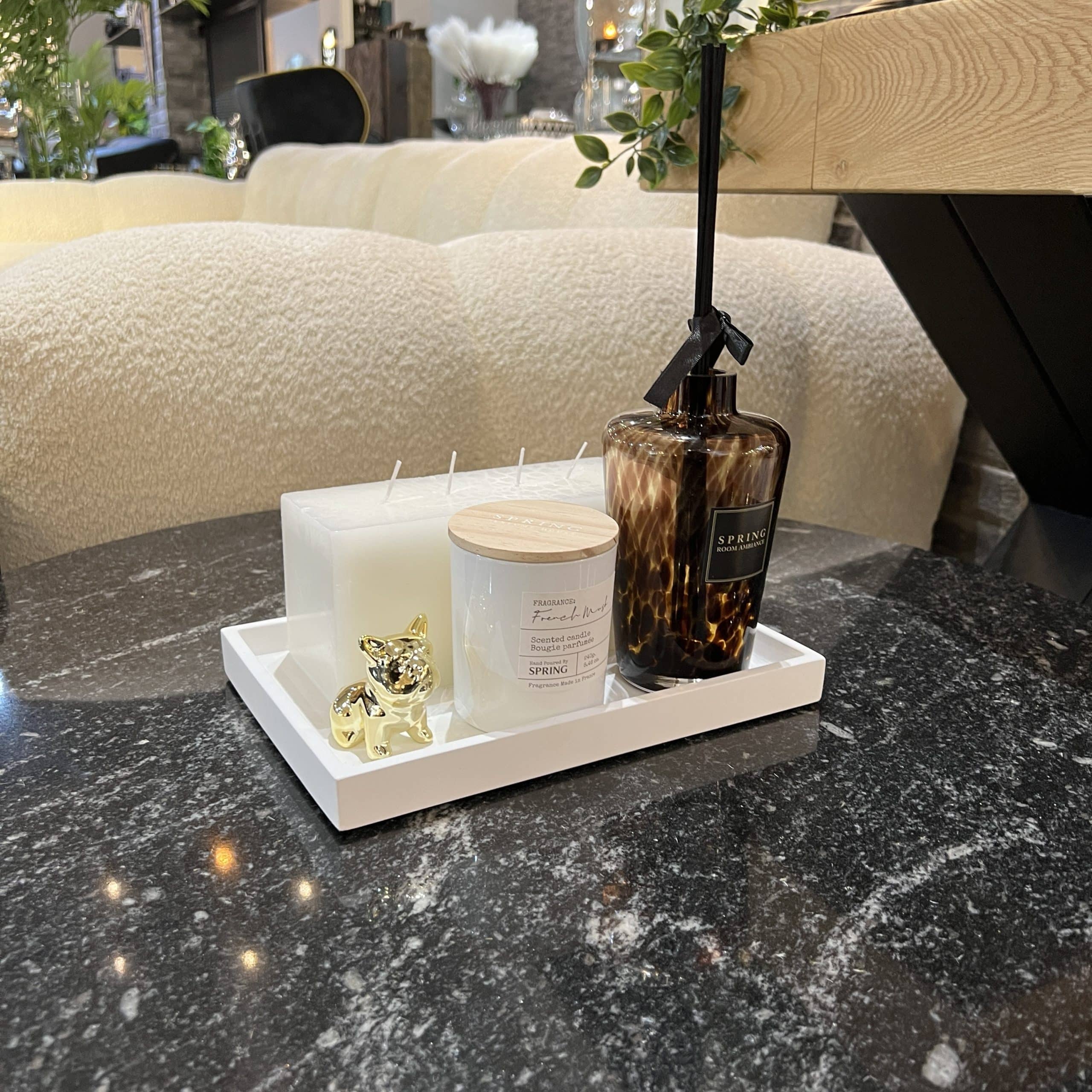 פסל כלב מיני בולדוג זהב / ניקל