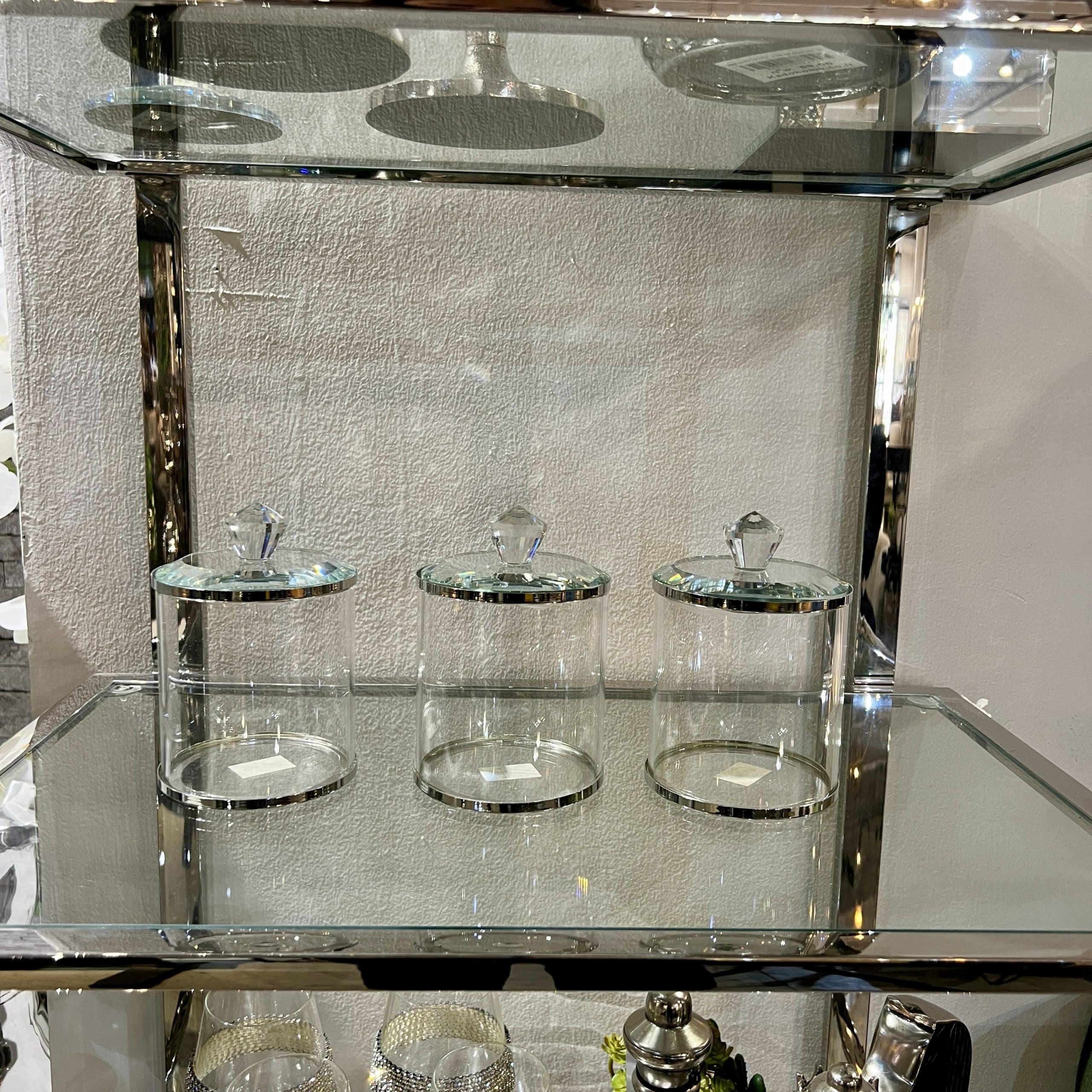 סט תה קפה סוכר זכוכית מכסה קריסטל יוקרתי דגם איקו סט תה קפה סוכר זכוכית מכסה קריסטל יוקרתי דגם איקו