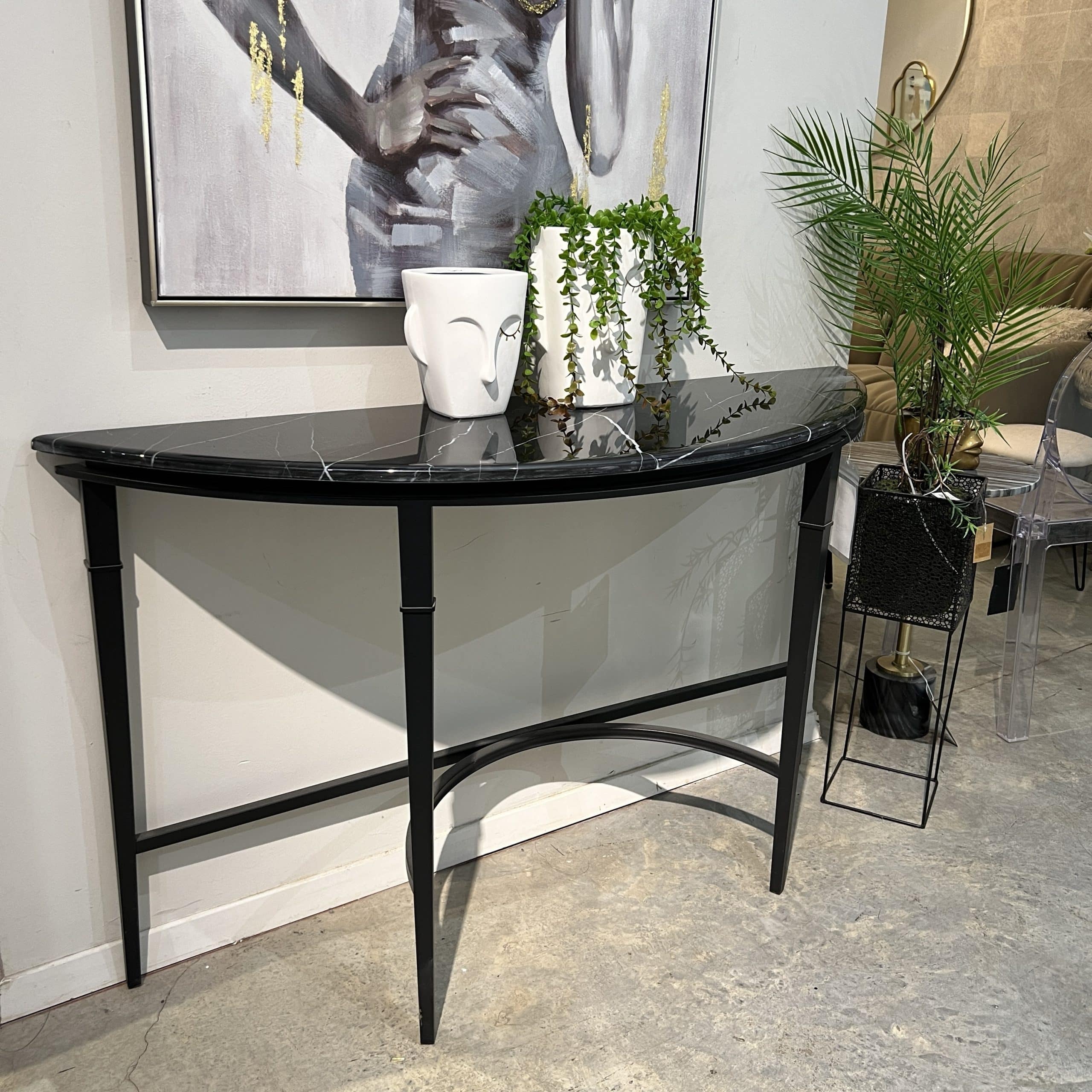 קונסולה שיש שחור דגם עדן