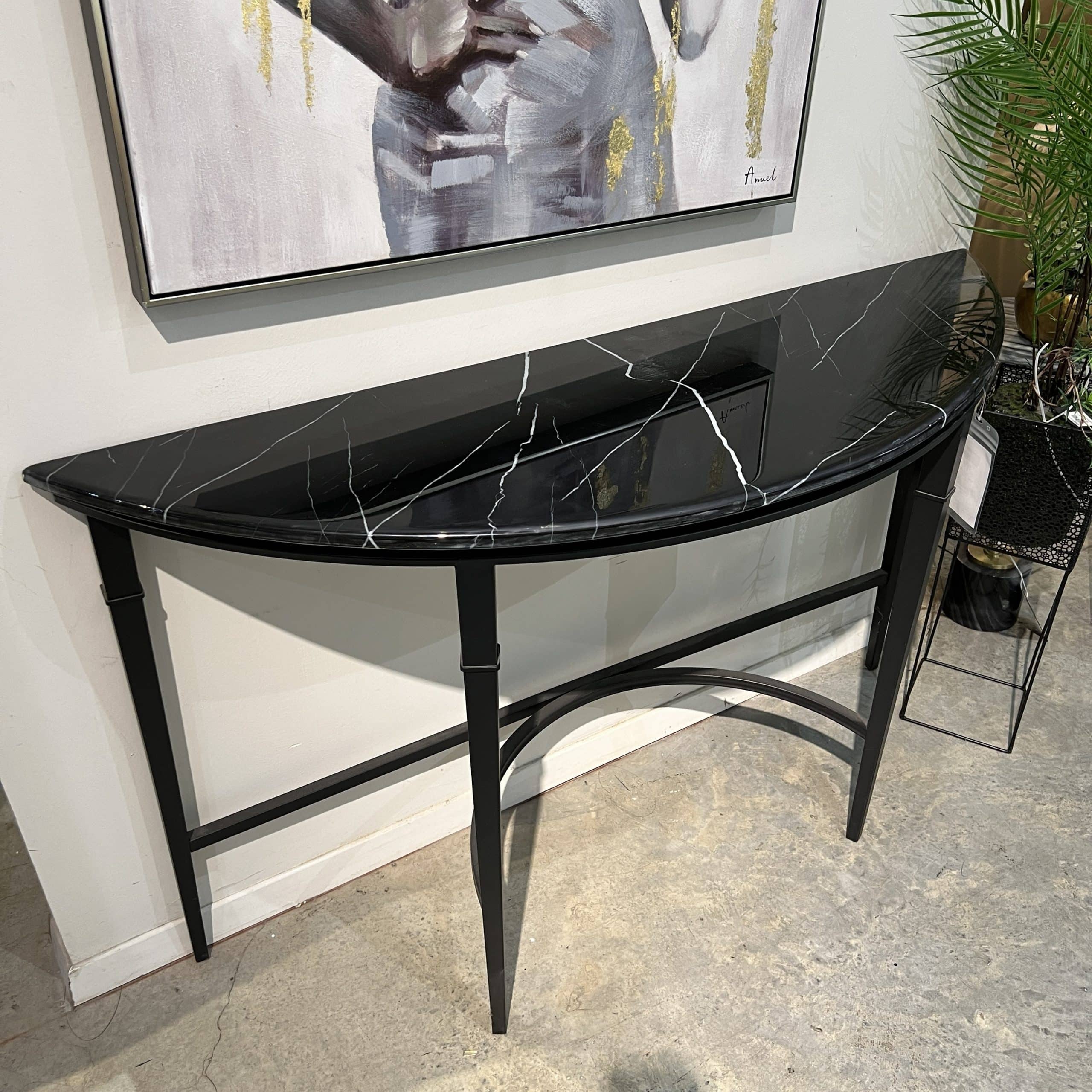 קונסולה שיש שחור דגם עדן