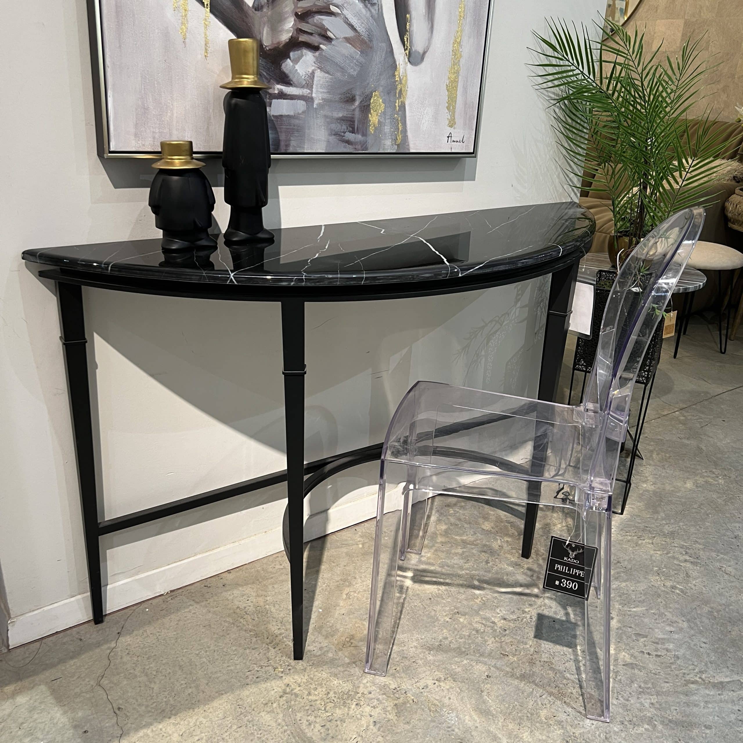 קונסולה שיש שחור דגם עדן