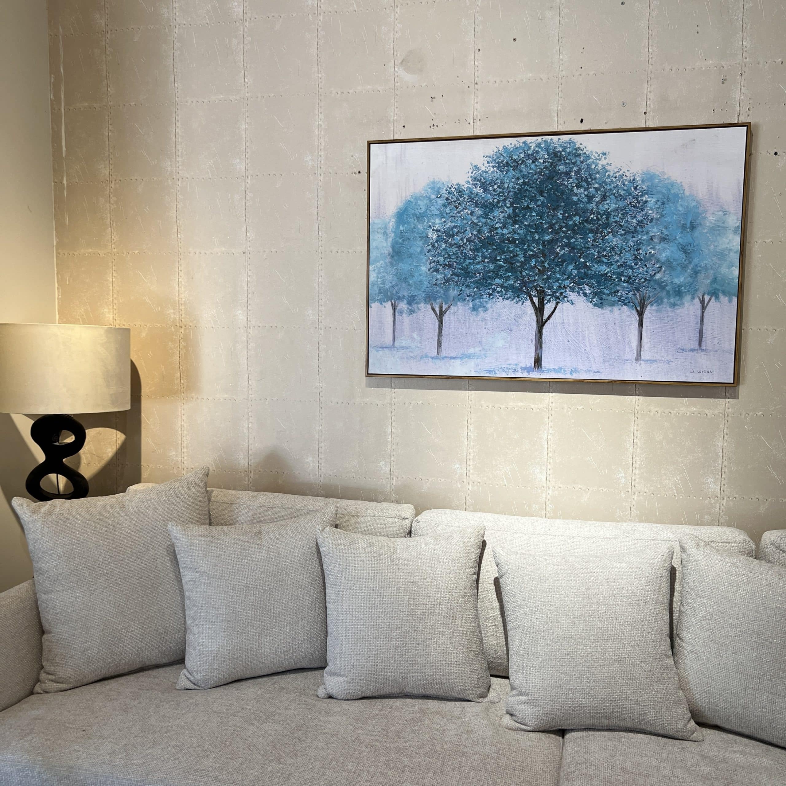 תמונה עבודת יד עצים כחולים מסגרת עץ דגם איקו תמונה עבודת יד עצים כחולים מסגרת עץ דגם איקו