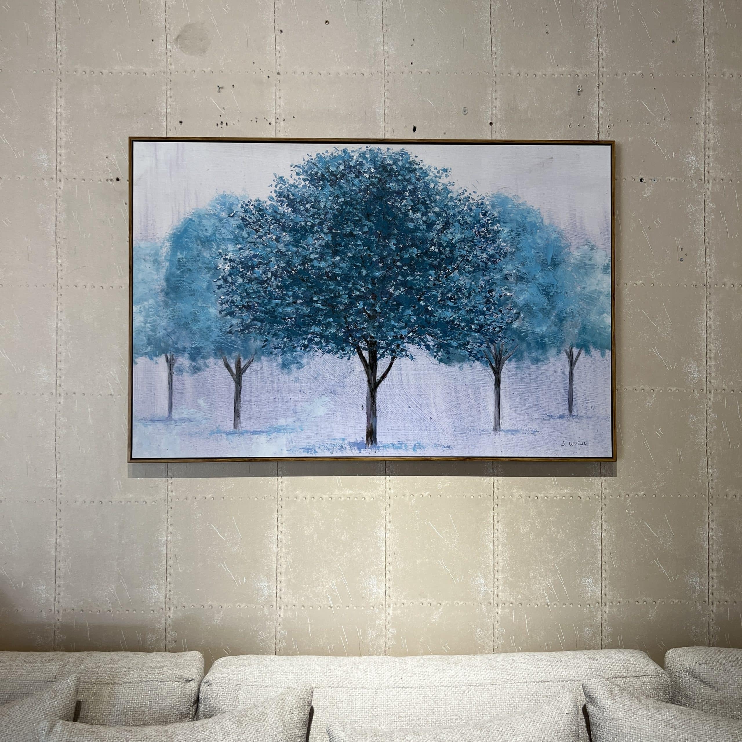 תמונה עבודת יד עצים כחולים מסגרת עץ דגם איקו תמונה עבודת יד עצים כחולים מסגרת עץ דגם איקו