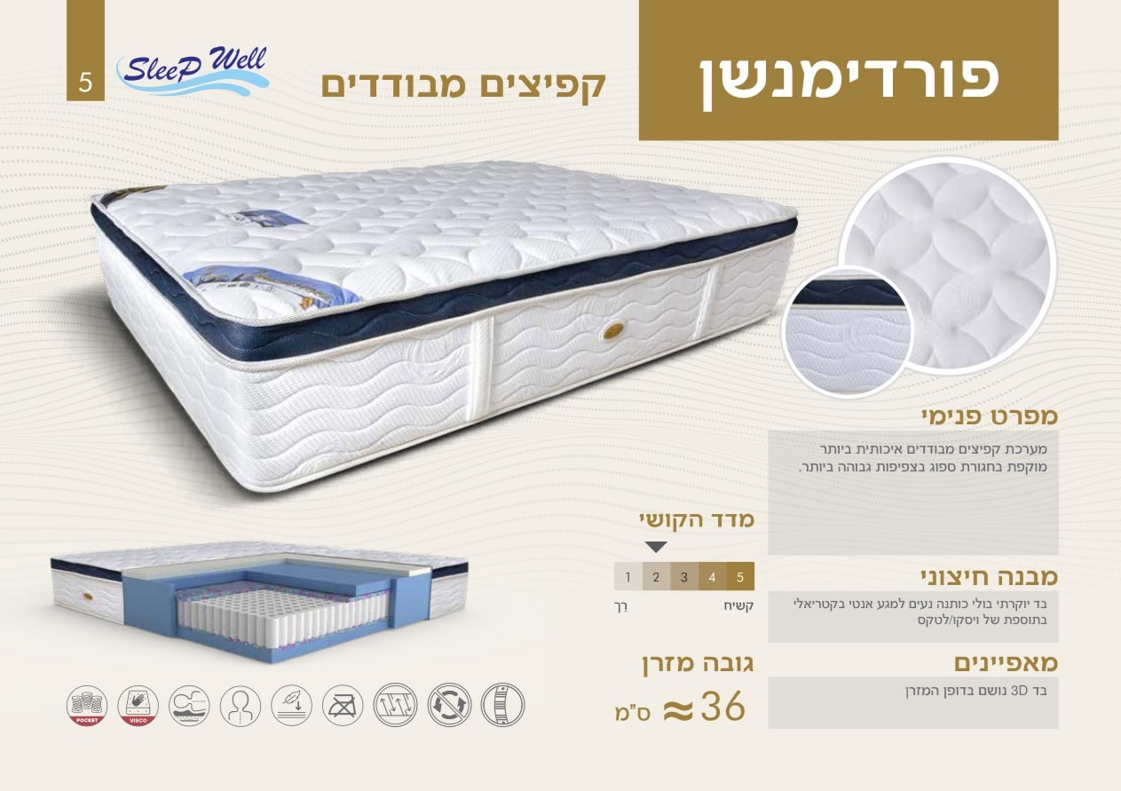 מזרון דגם פורדימנשן מזרון דגם פורדימנשן