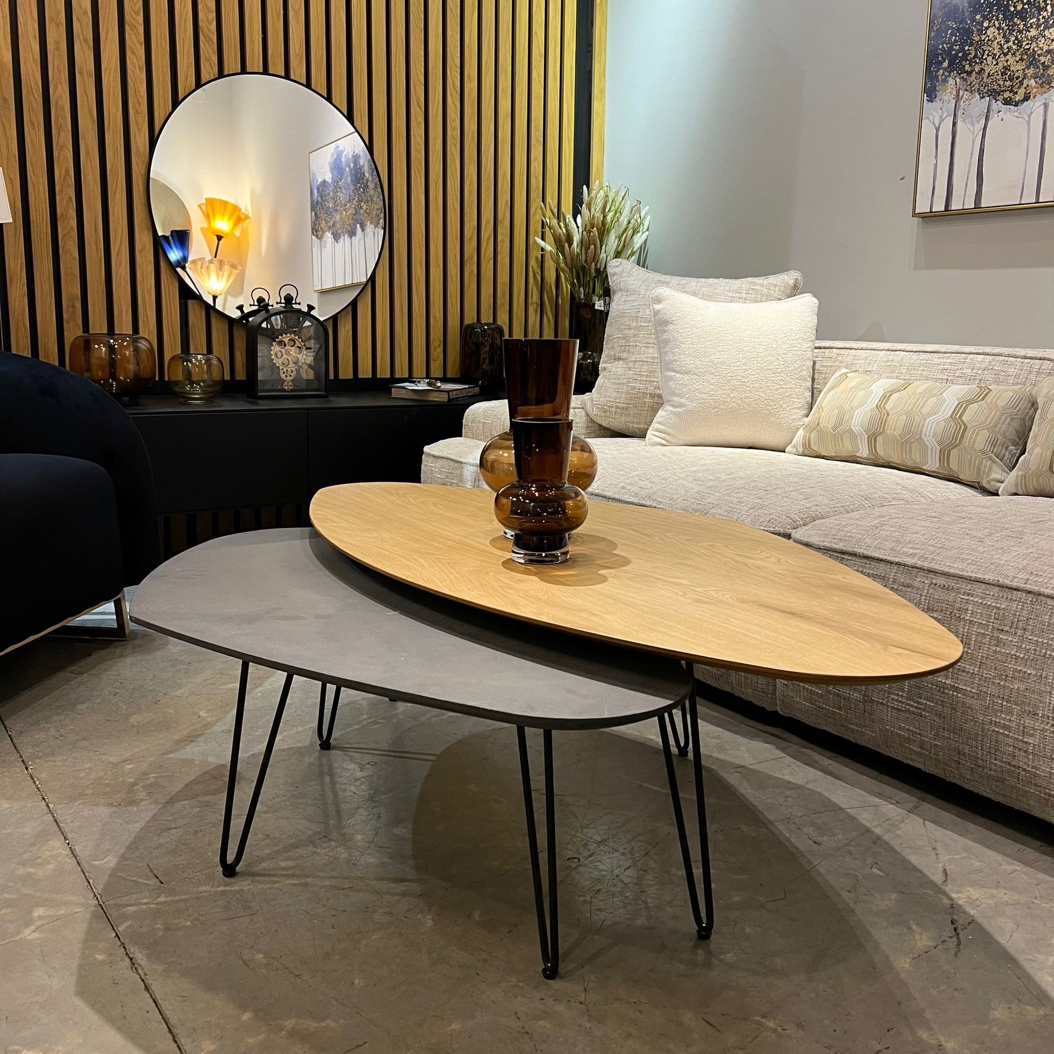 סט שולחנות סלון דגם גלשנים