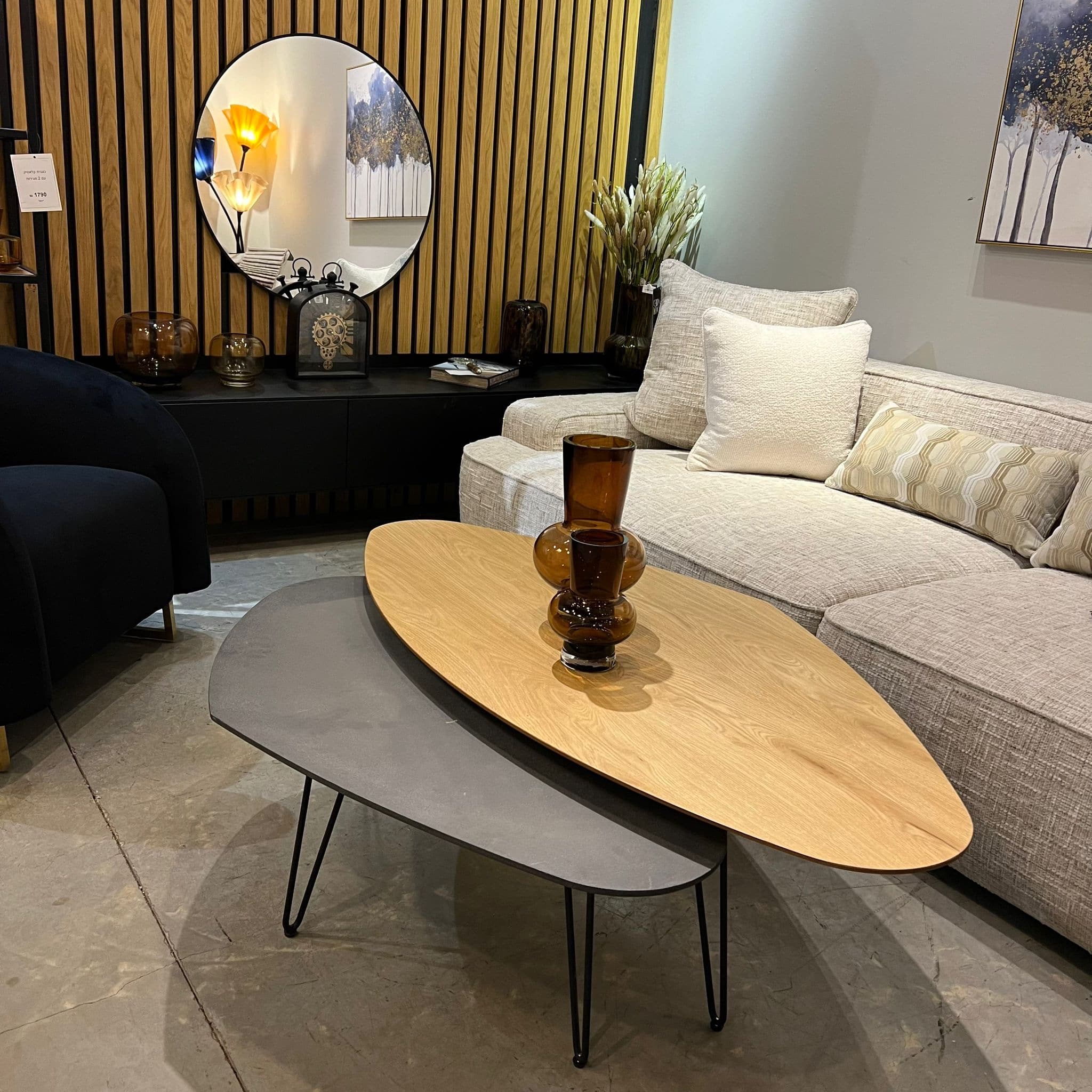 סט שולחנות סלון דגם גלשנים