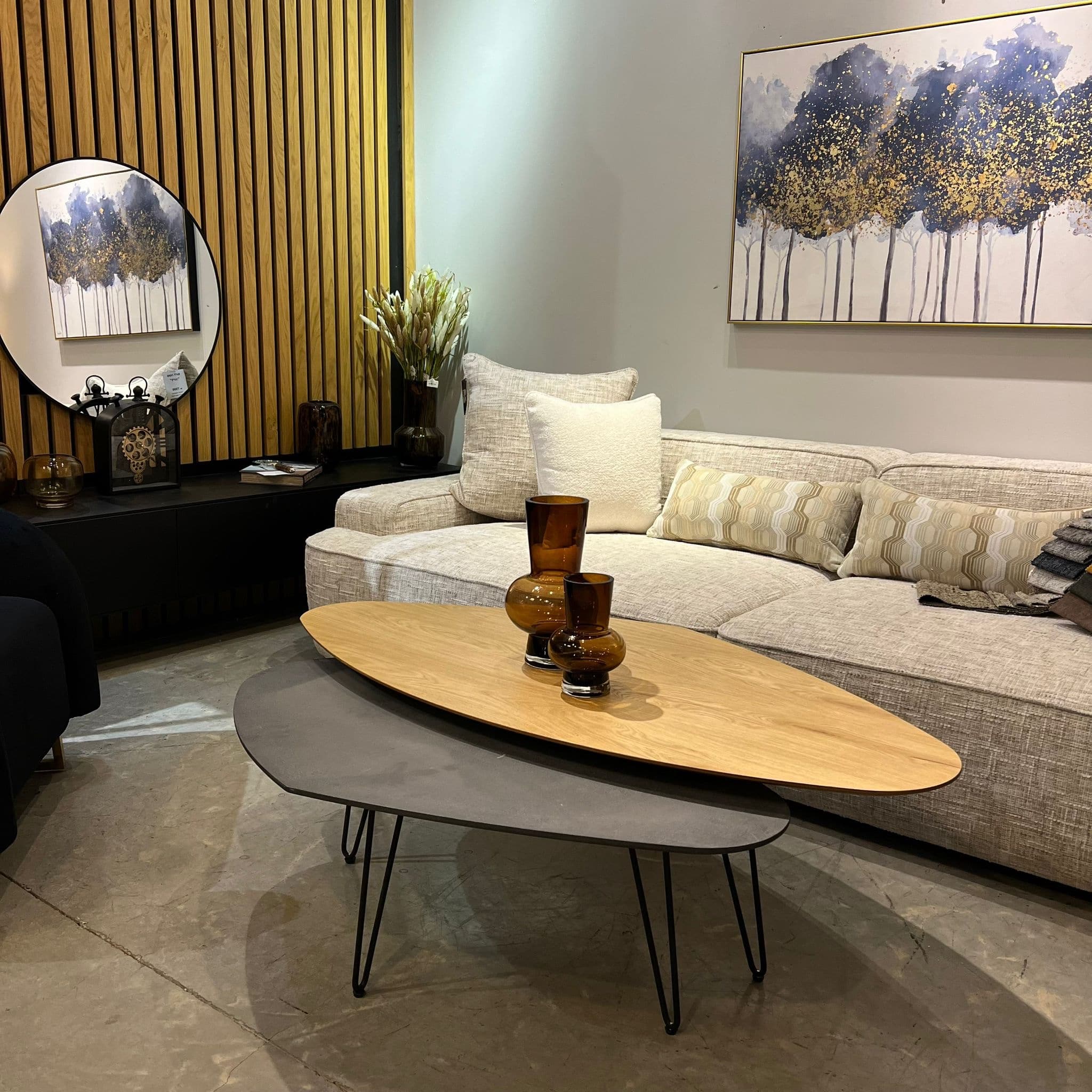 סט שולחנות סלון דגם גלשנים