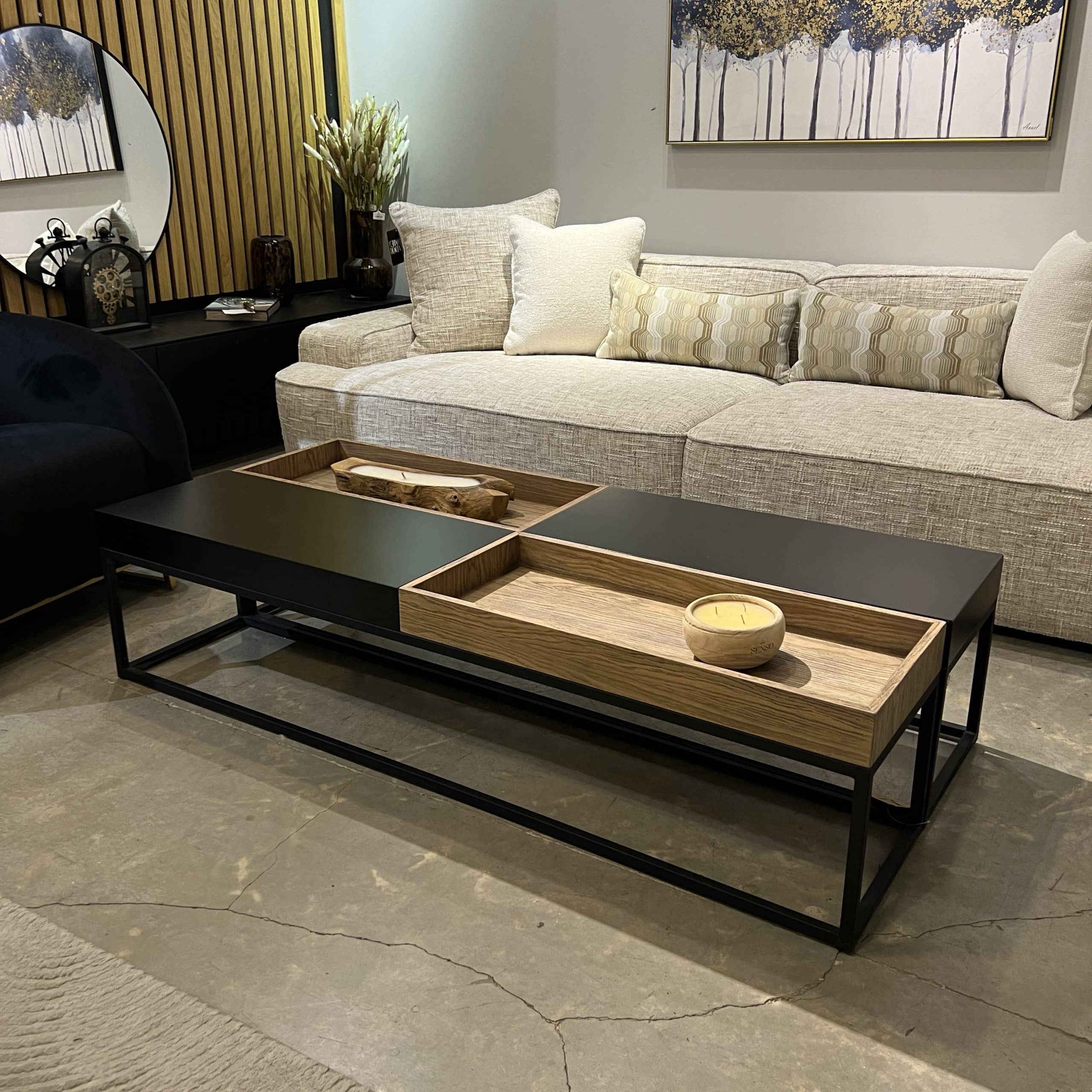 שולחן סלון מלבני דגם דמקה שולחן סלון מלבני דגם דמקה