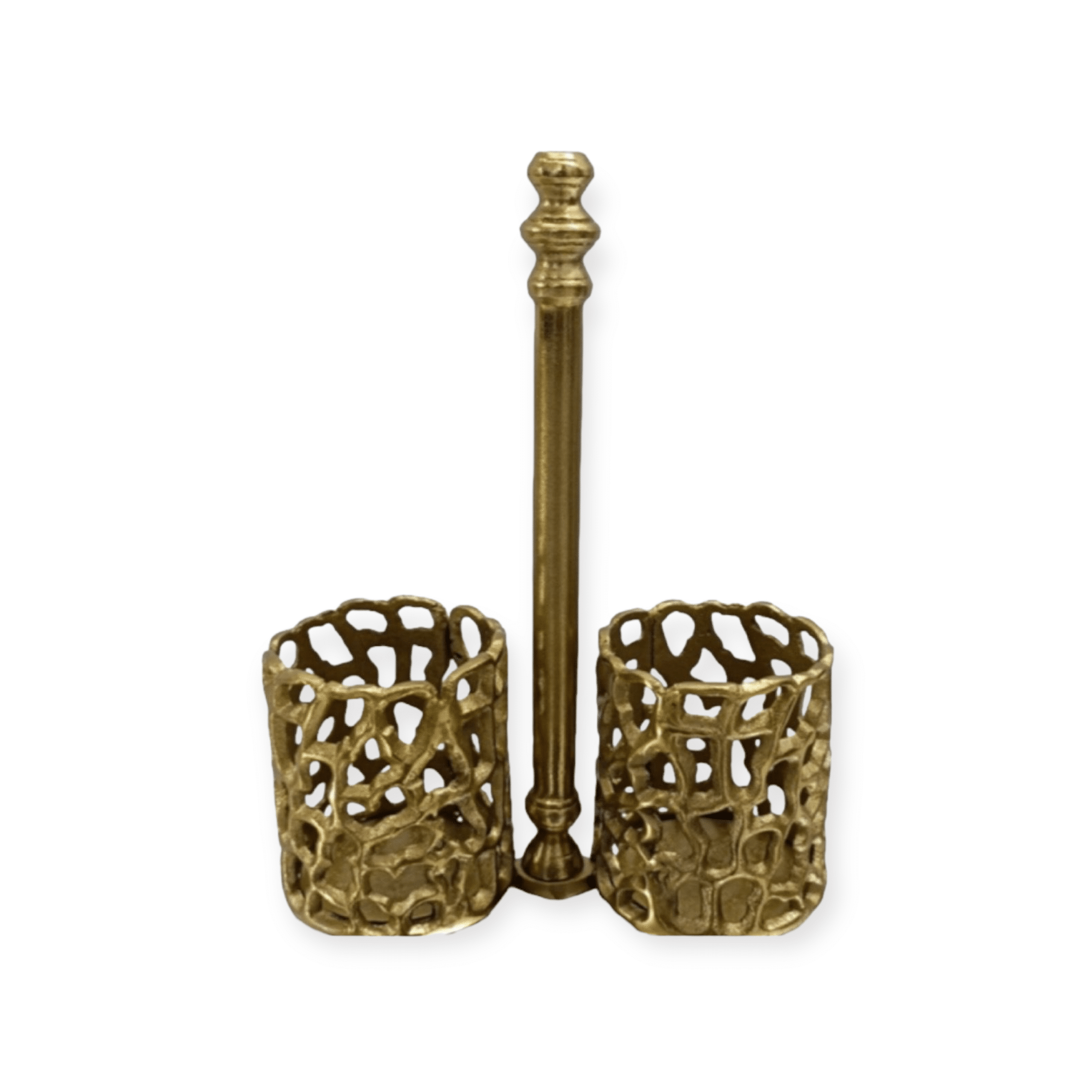 מעמד לכוסות מתכת זהב דגם רוני מעמד לכוסות מתכת זהב דגם רוני