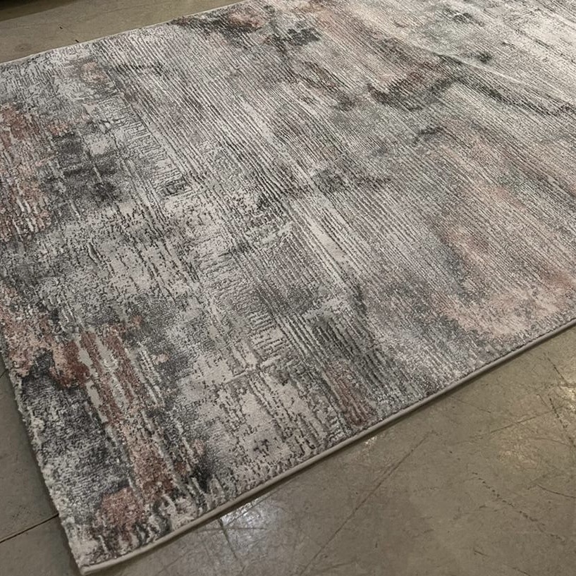 שטיח אבסטרקט מודרני אפור ניוד דגם סורנטו