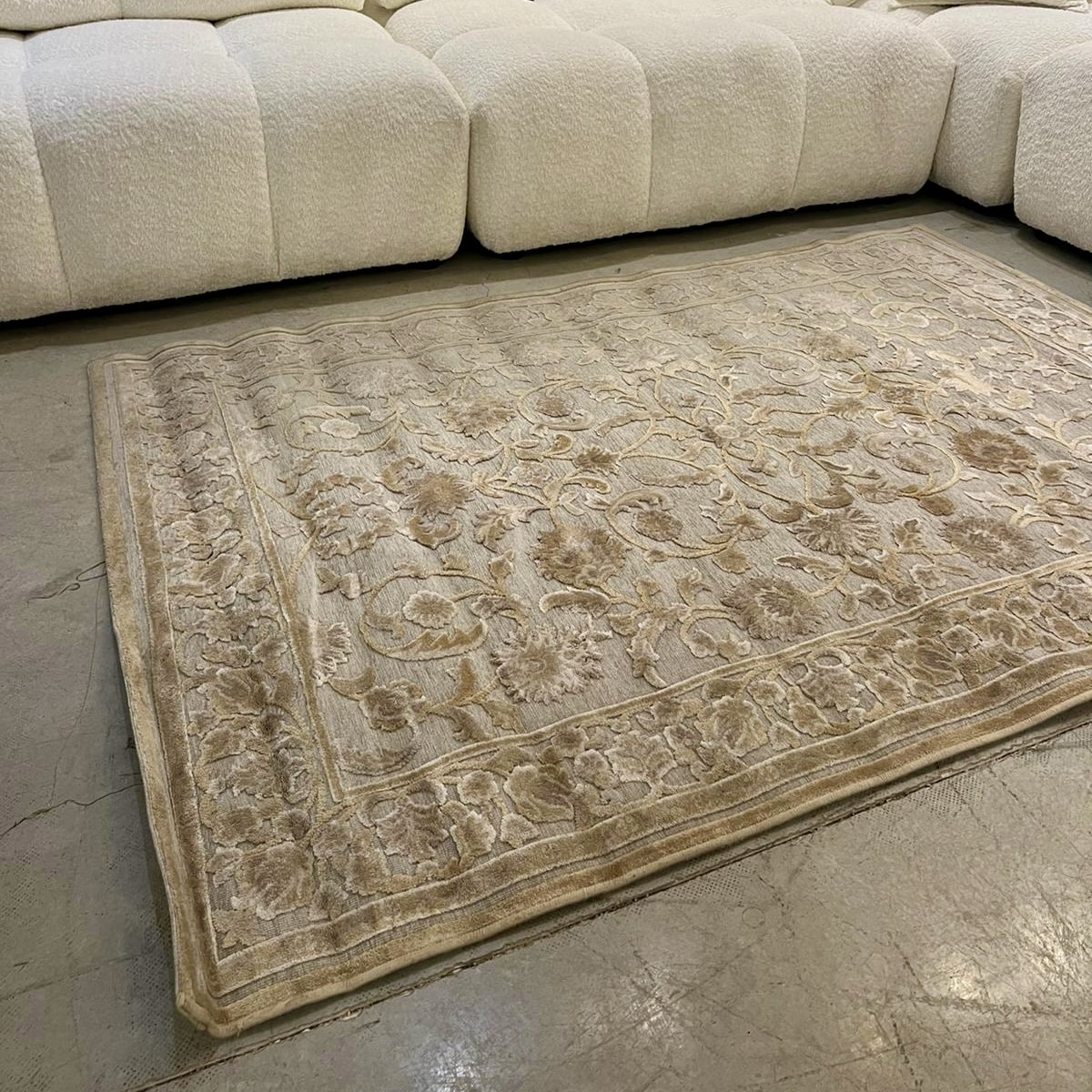 שטיח מרוקאי עיטורי פרחים דגם מרסלו