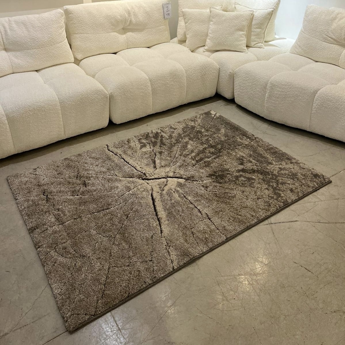 שטיח מודרני חום דגם מיאמי