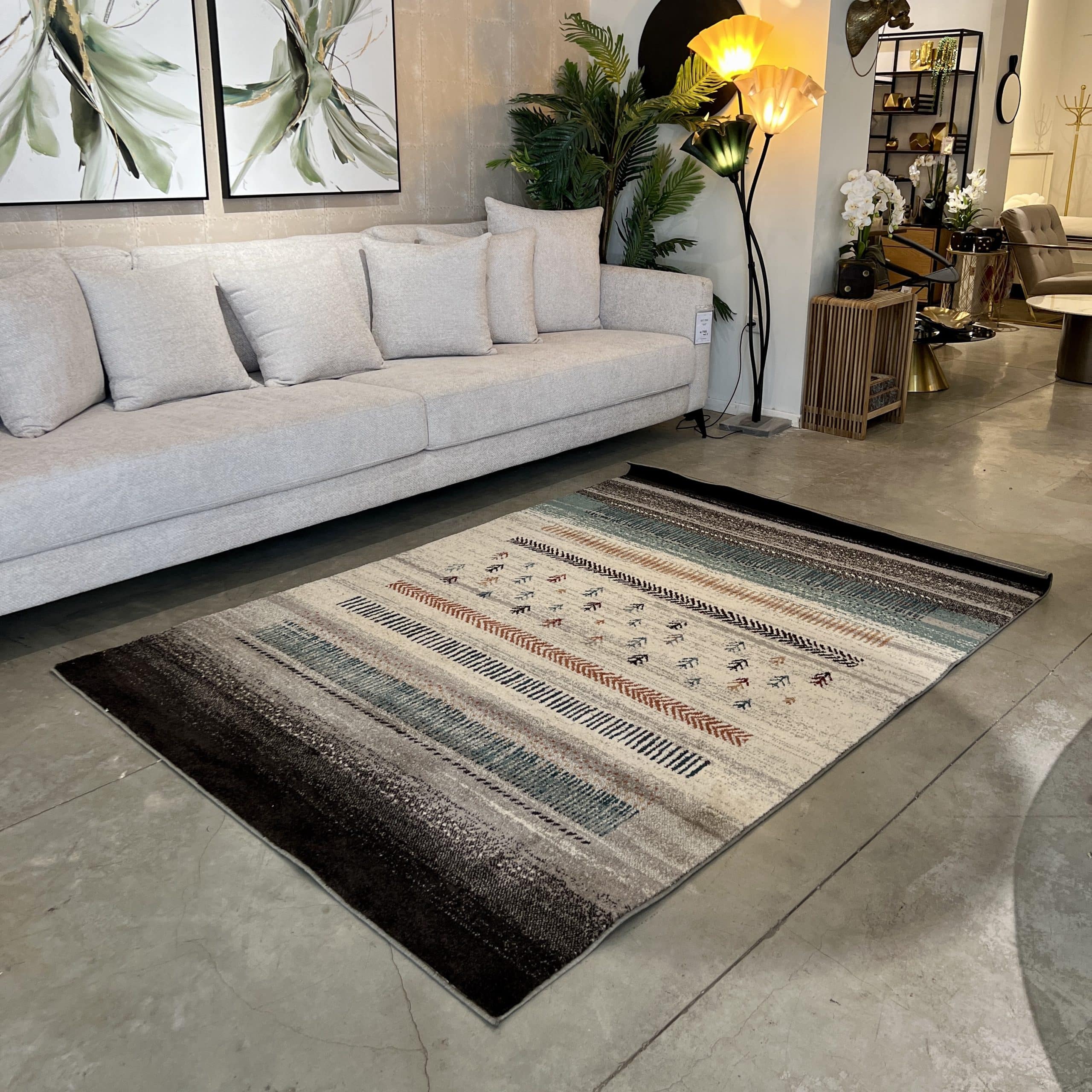 שטיח אווירה סקנדינבי רך בשלל צבעים דגם אלטון