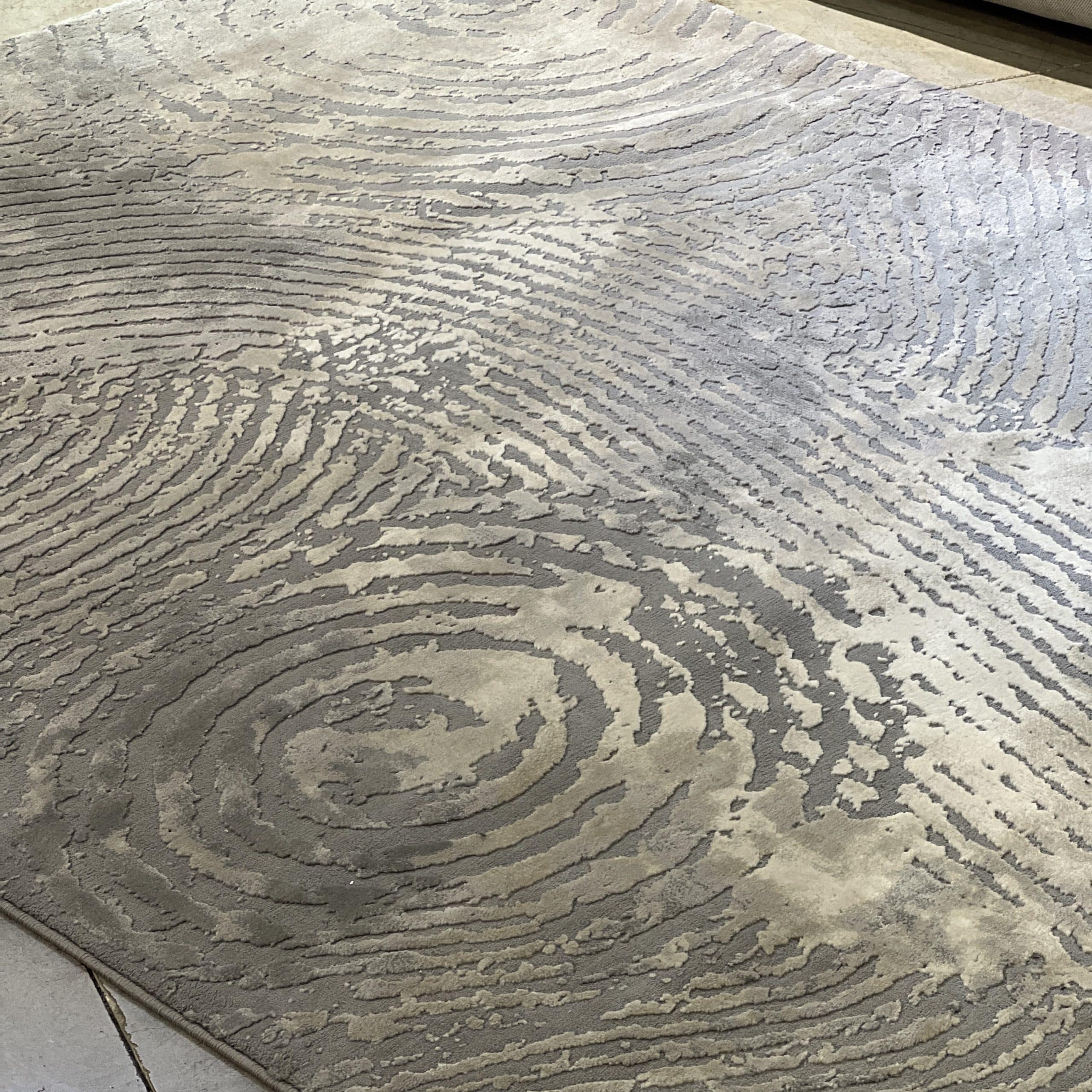 שטיח פסטורלי רך בגווני אפור דגם סנסה