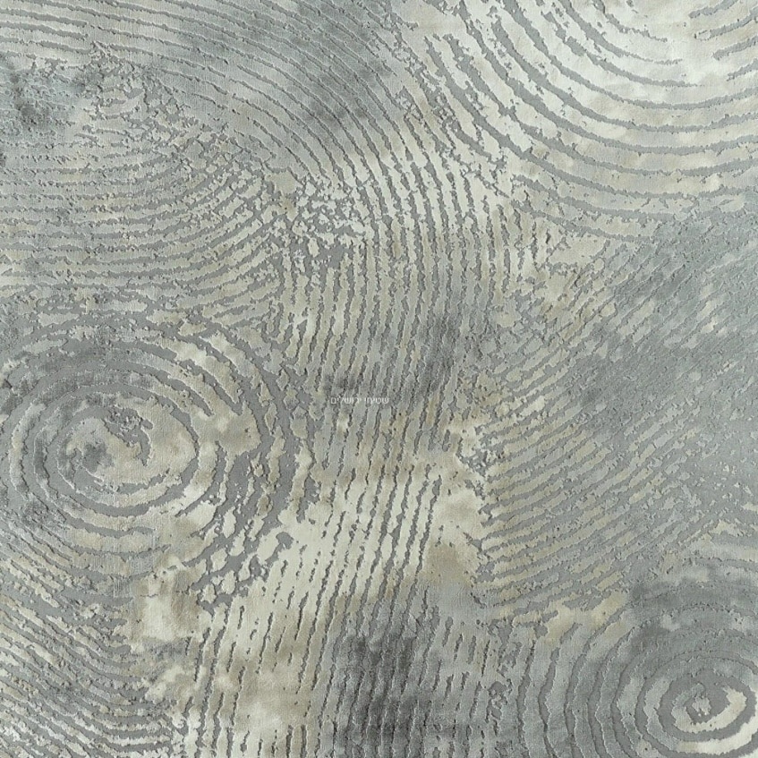 שטיח פסטורלי רך בגווני אפור דגם סנסה