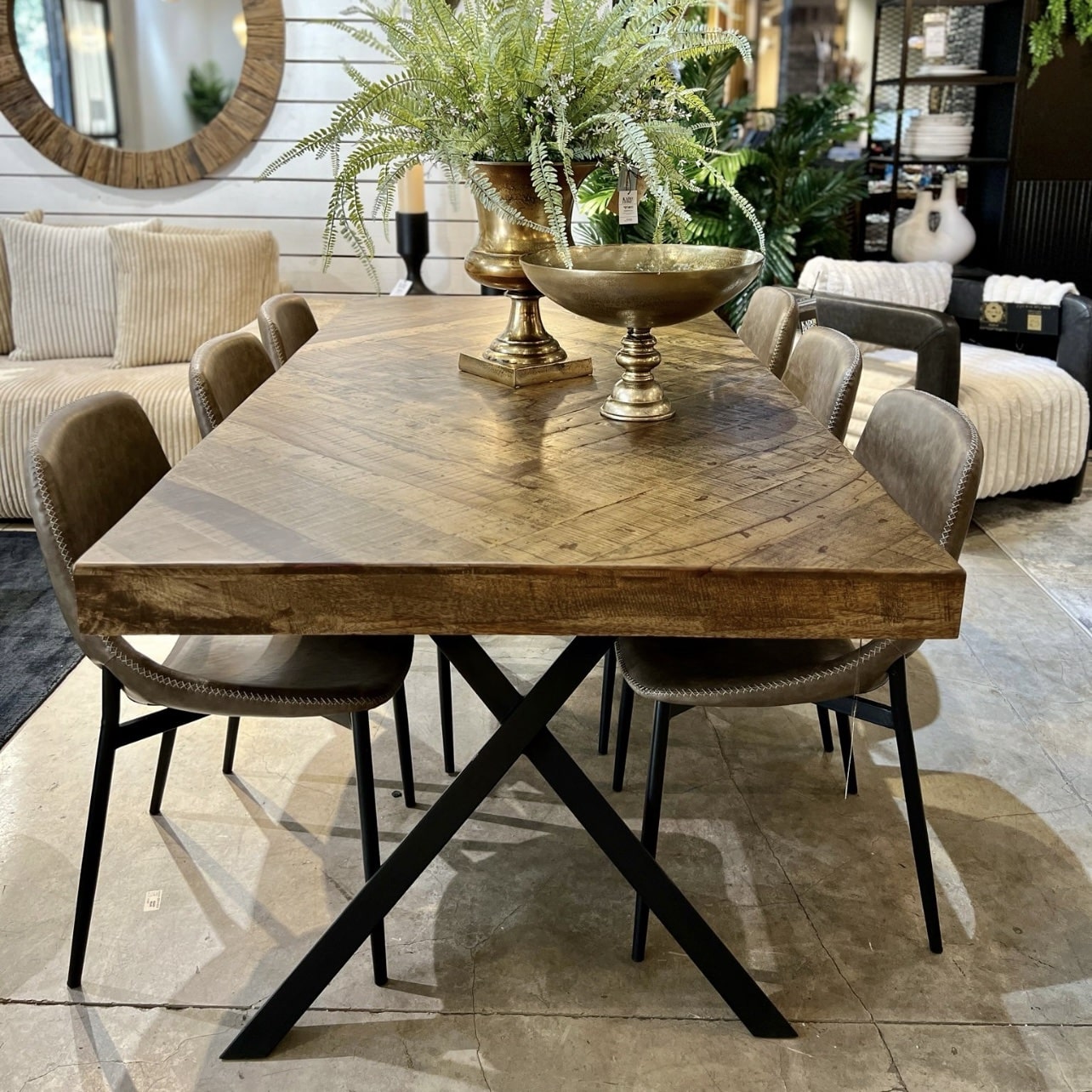 שולחן אוכל עץ מלבני מעויין דגם דאלי-אחרון SALE שולחן אוכל עץ מלבני מעויין דגם דאלי-אחרון SALE