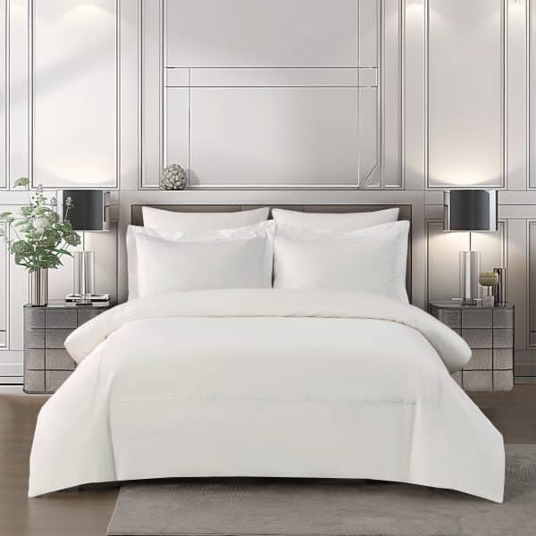 סט מצעים לבן דגם רויאלטי מאריוט